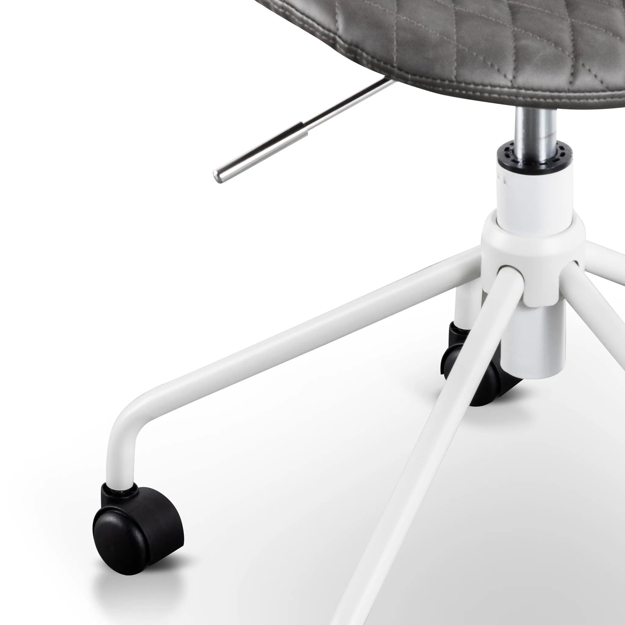 COC6194-LF Office Chair - Charcoal with White Base - Image 7