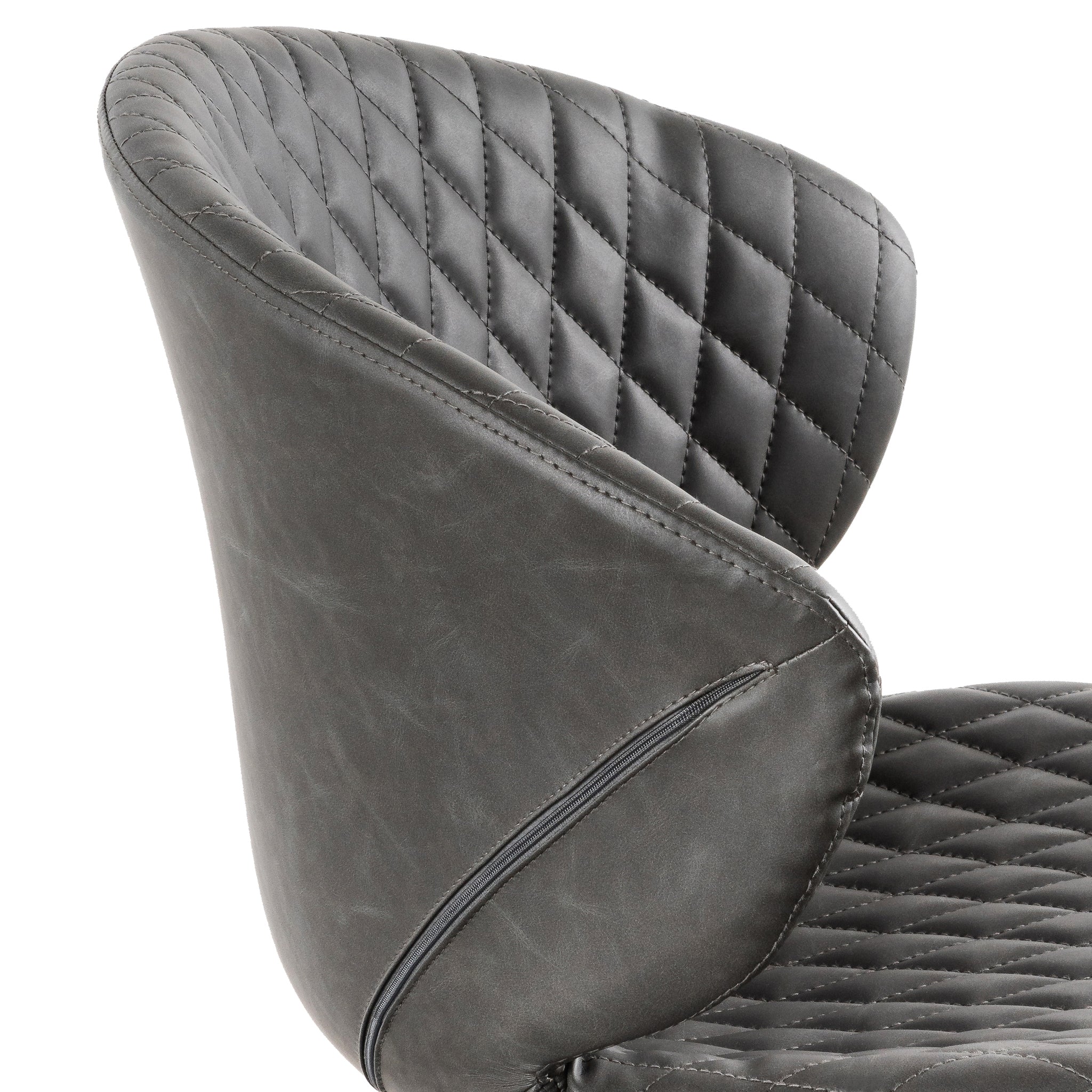COC6194-LF Office Chair - Charcoal with White Base - Image 8