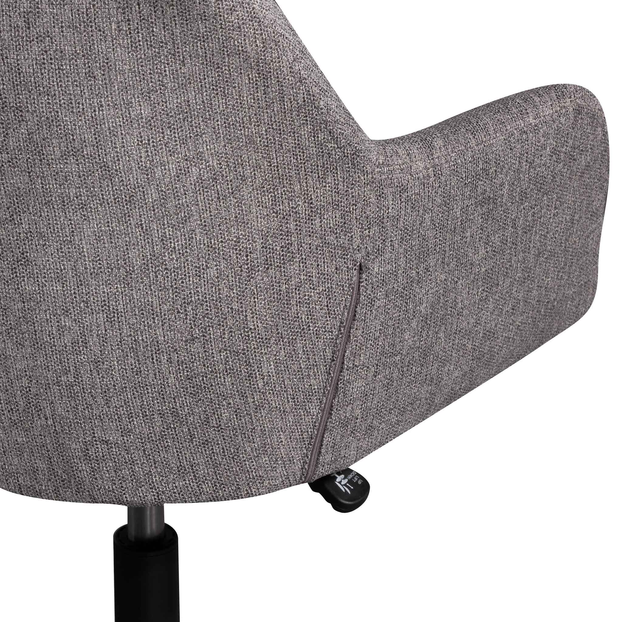 COC6509-LF Fabric Office Chair - Lead Grey - Image 7