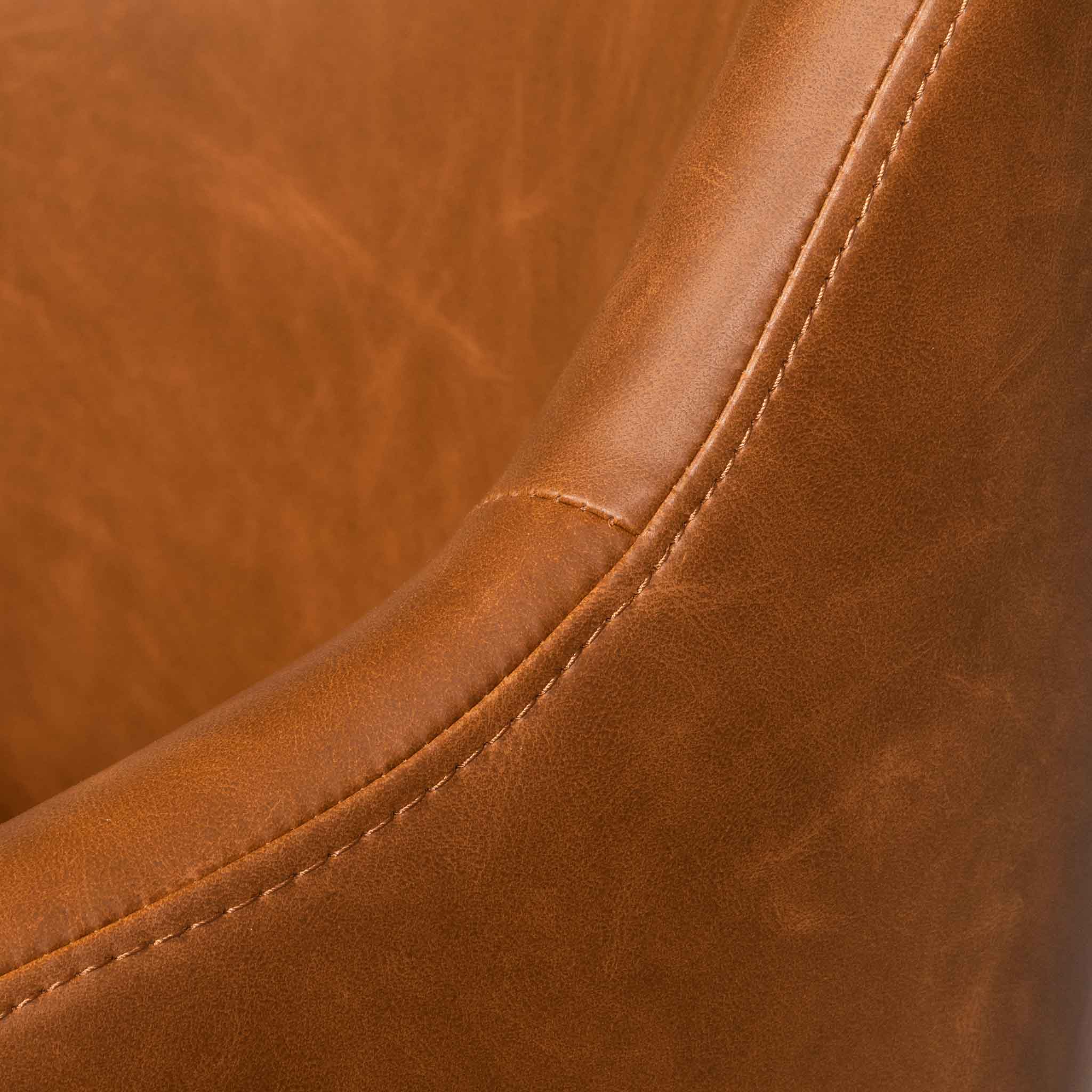 COC6510-LF Office Chair - Vintage Tan with Black Base - Image 10