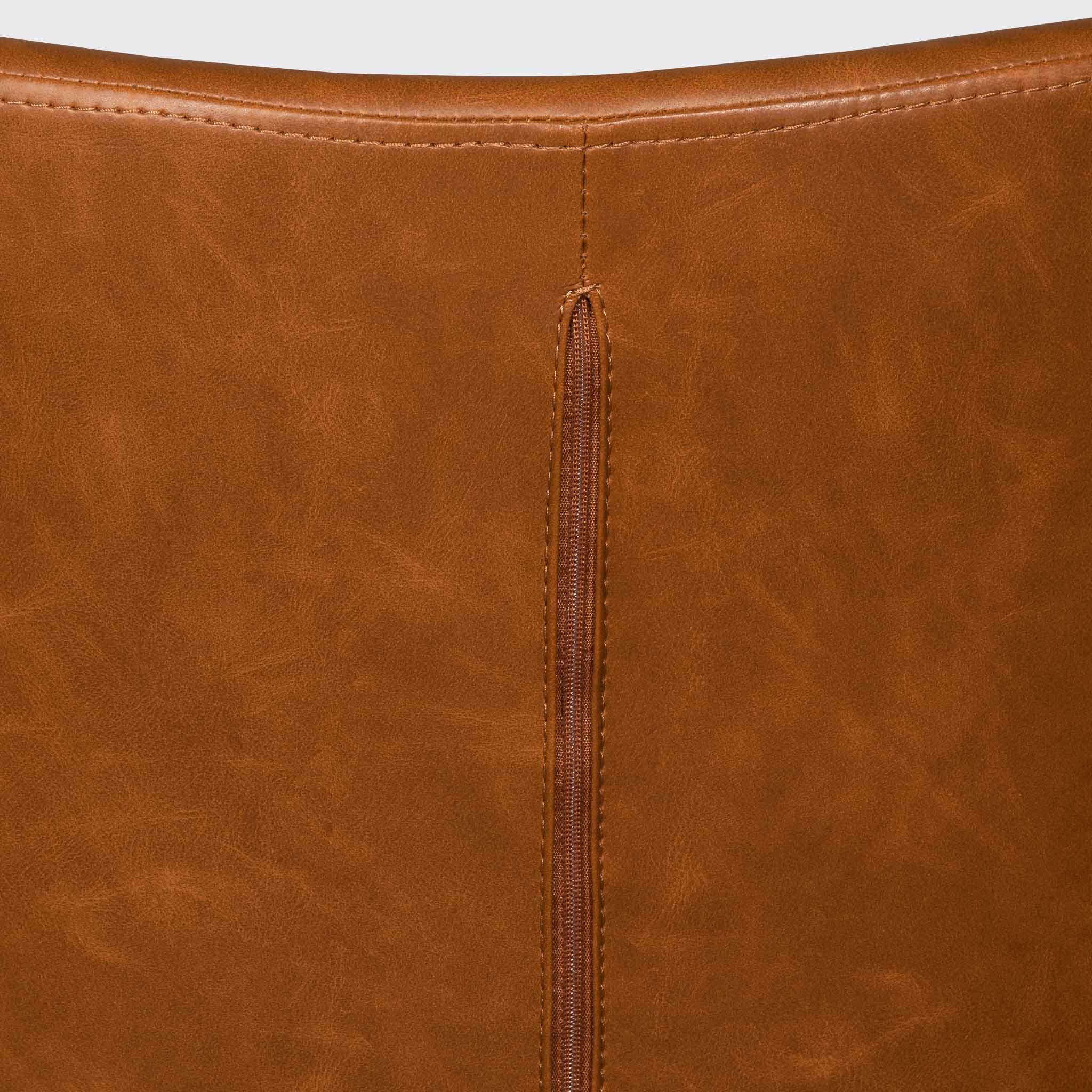 COC6510-LF Office Chair - Vintage Tan with Black Base - Image 7