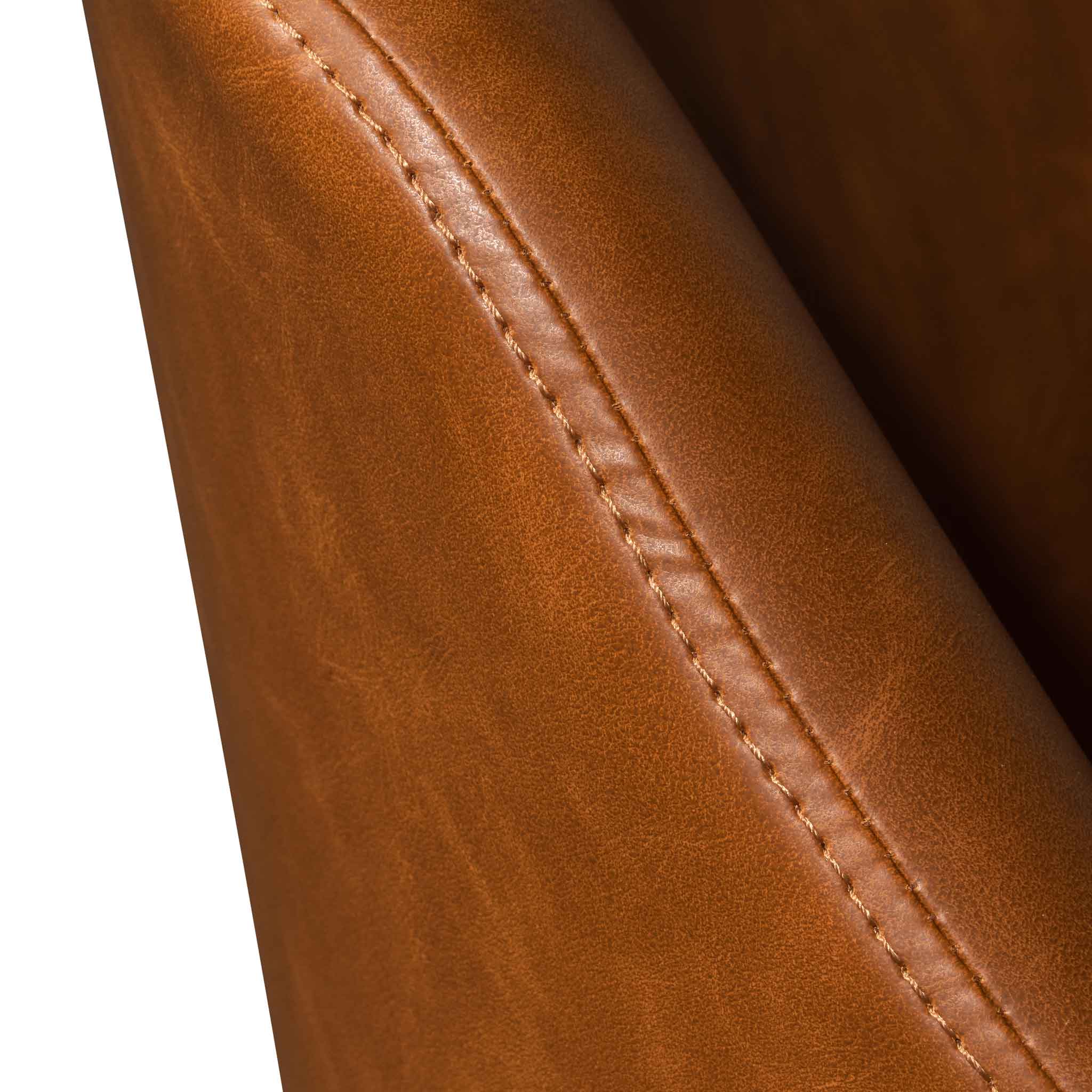 COC6510-LF Office Chair - Vintage Tan with Black Base - Image 9