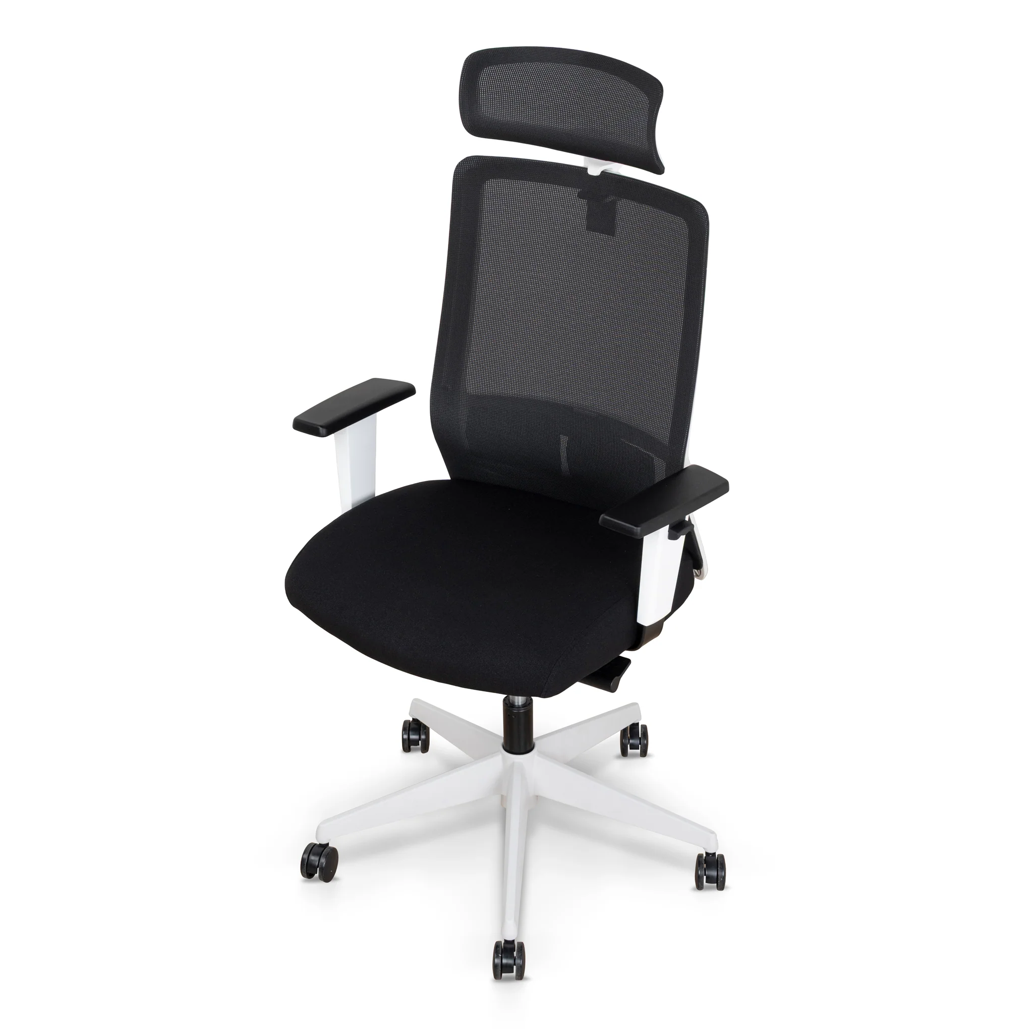 COC8257-UN Mesh Ergonomic Office Chair with Headrest - Black - Image 6