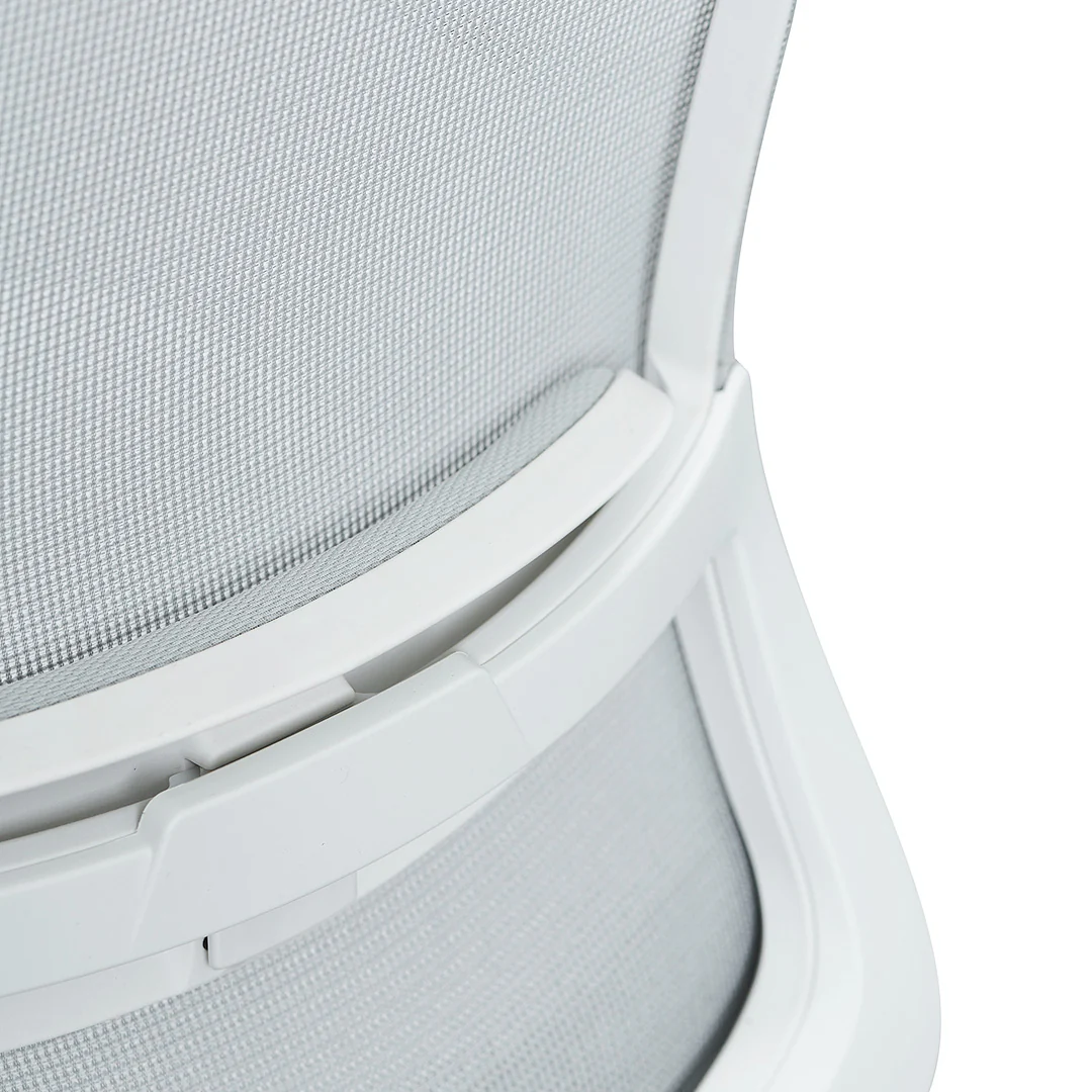 COC8505-LF Mesh Office Chair - Cloud Grey with White Base - Image 12