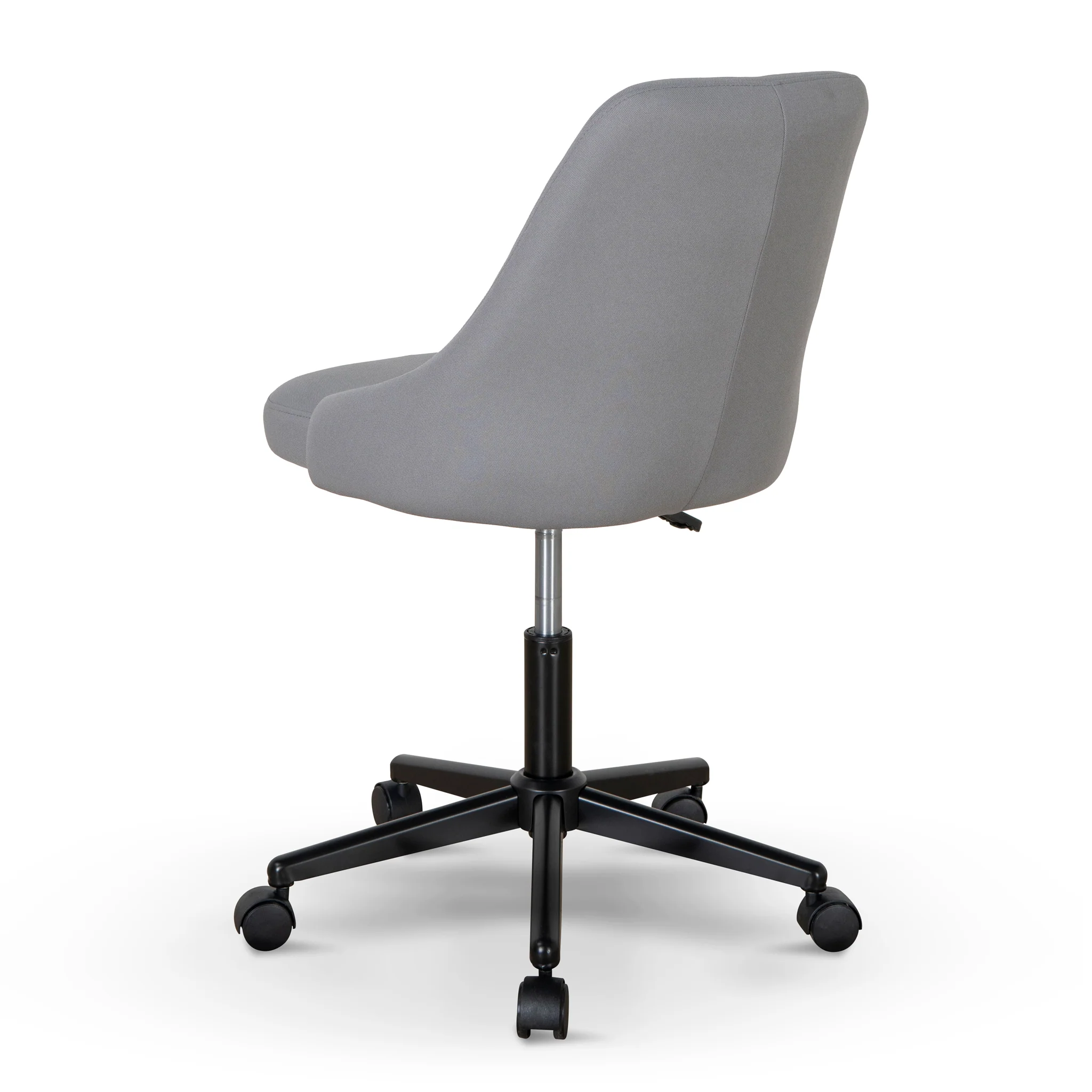 COC8963-UN Grey Fabric Office Chair - Black Base - Image 4