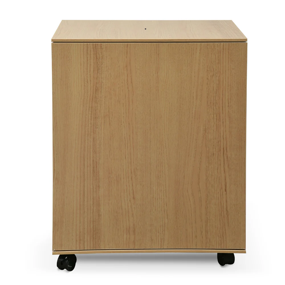 COF2431-SN 2 Drawer Mobile Pedestal - Natural - Image 5