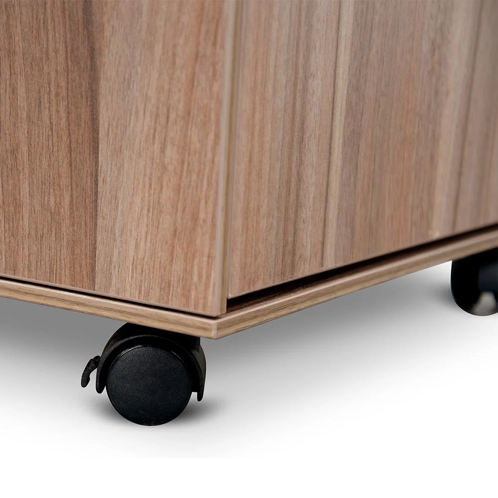 COF294 2 Drawer Mobile Pedestal - Walnut - Image 11