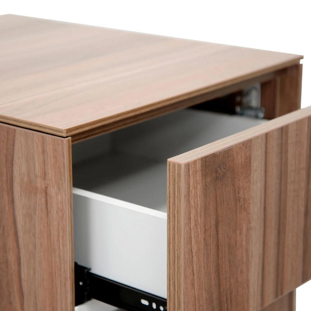COF294 2 Drawer Mobile Pedestal - Walnut - Image 8