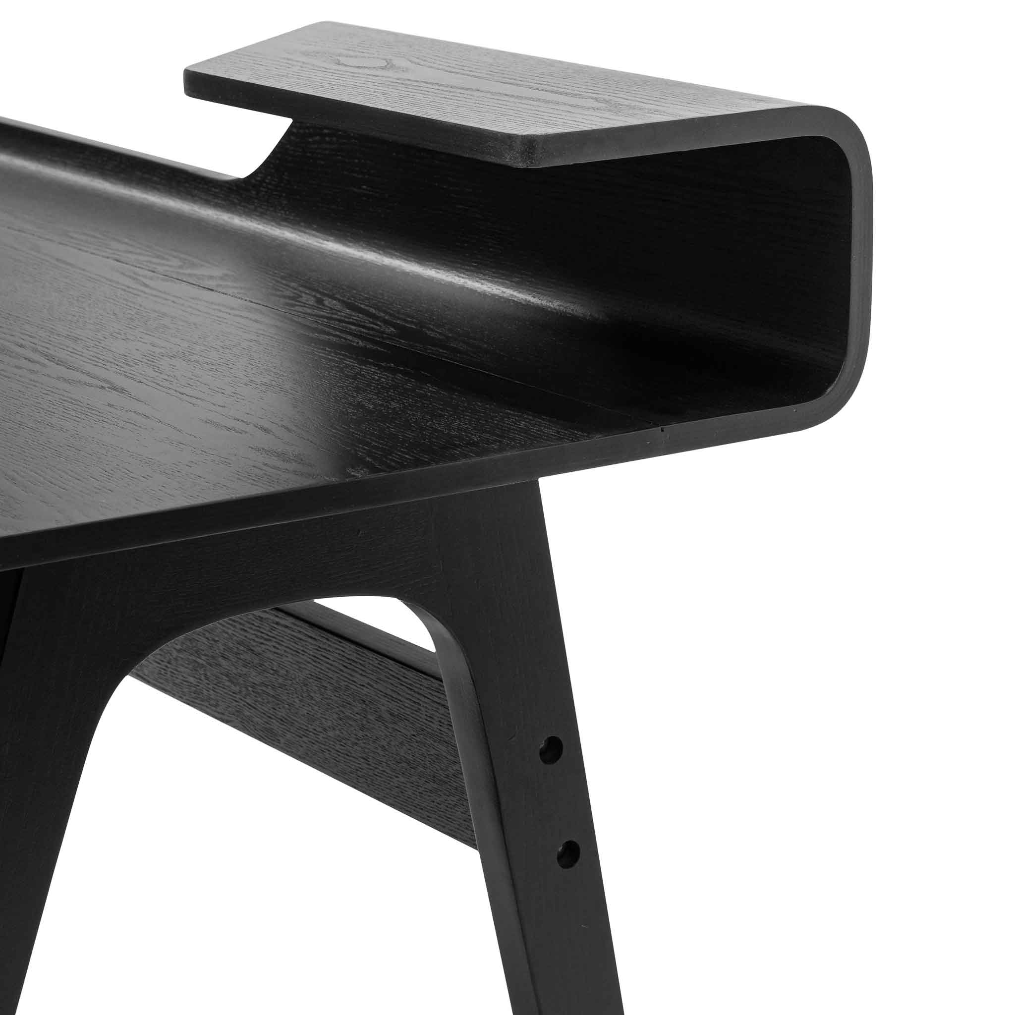 COF6225-DR Wooden Home Office Desk - Black - Image 7