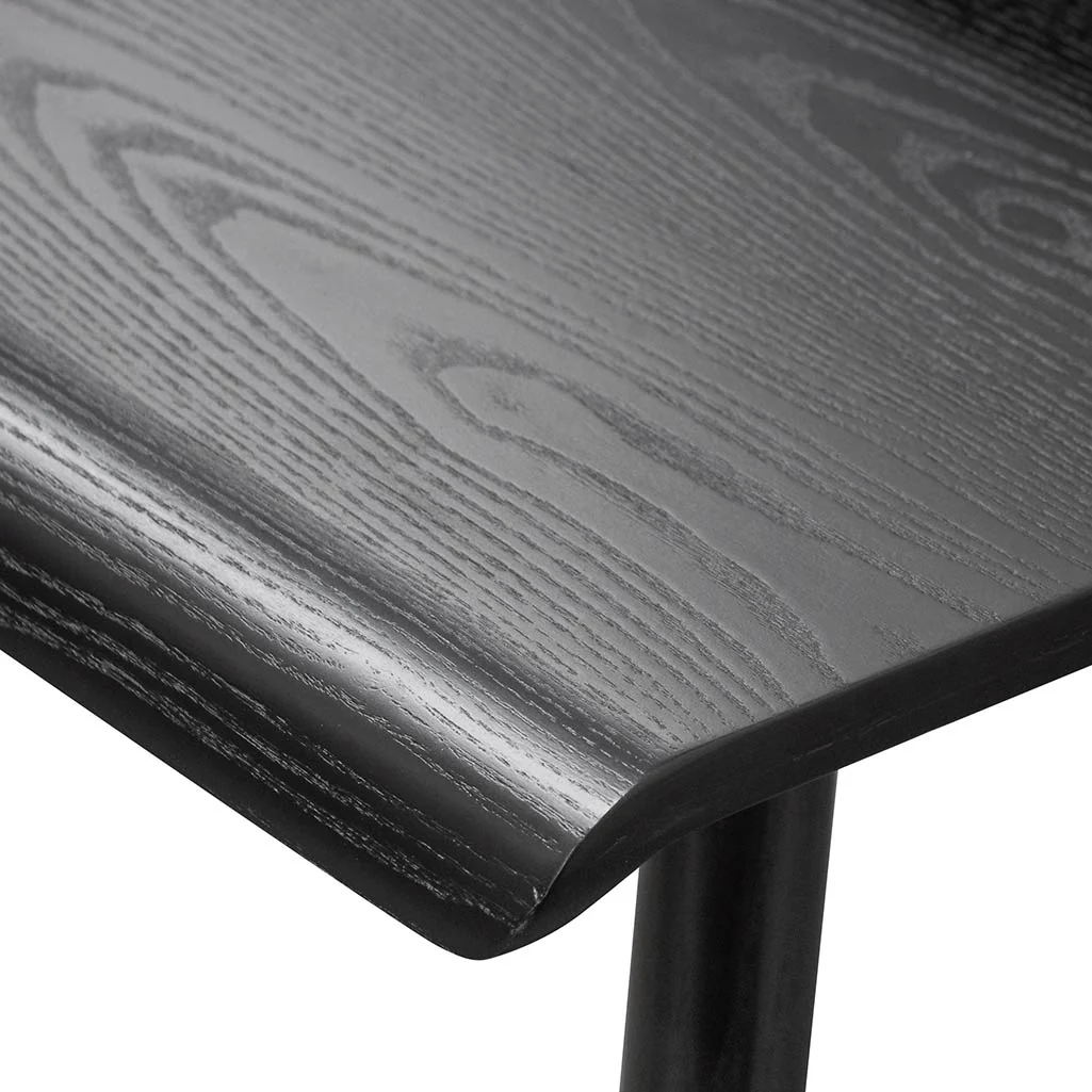 COF6852-DR Wooden Home Office Desk - Full Black - Image 6