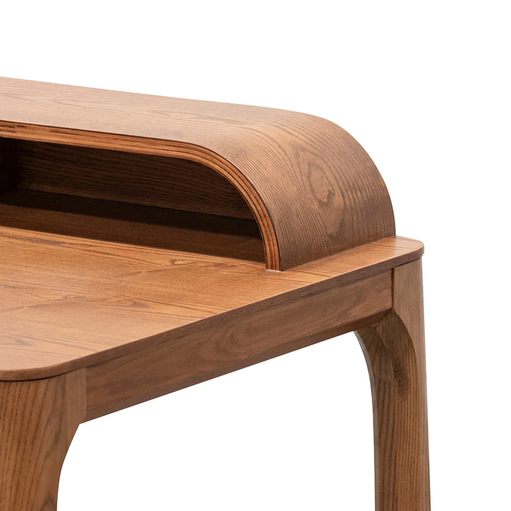 COF6853-DR Wooden Home Office Desk - Walnut - Image 4