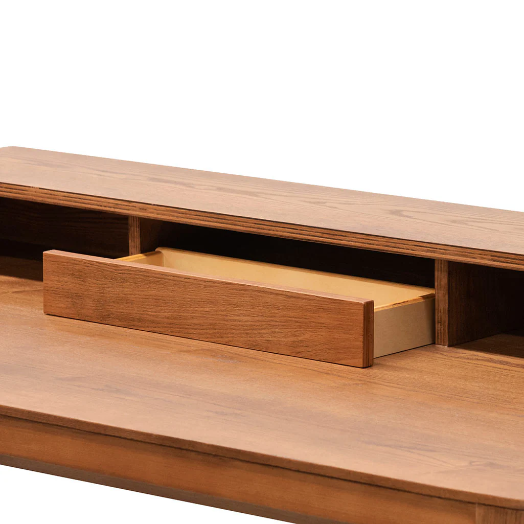 COF6853-DR Wooden Home Office Desk - Walnut - Image 6