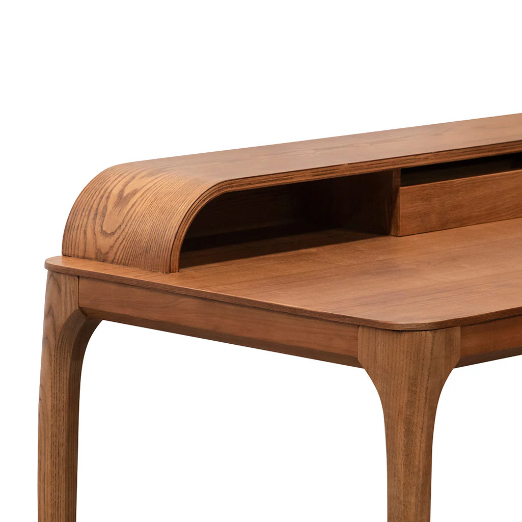 COF6853-DR Wooden Home Office Desk - Walnut - Image 8