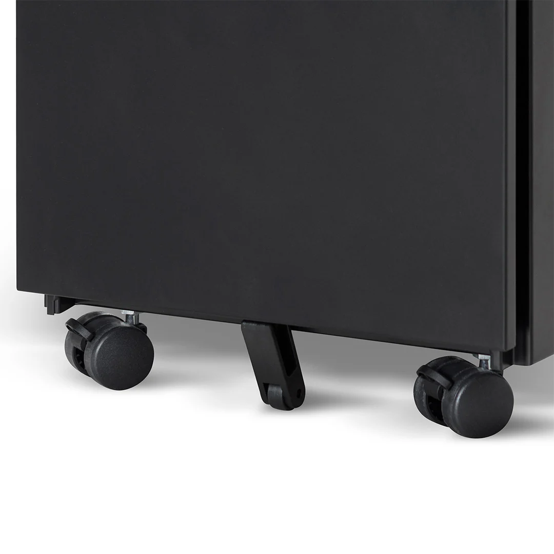 COF8126-SN 3 Drawers Slim Mobile Pedestal - Black - Image 11