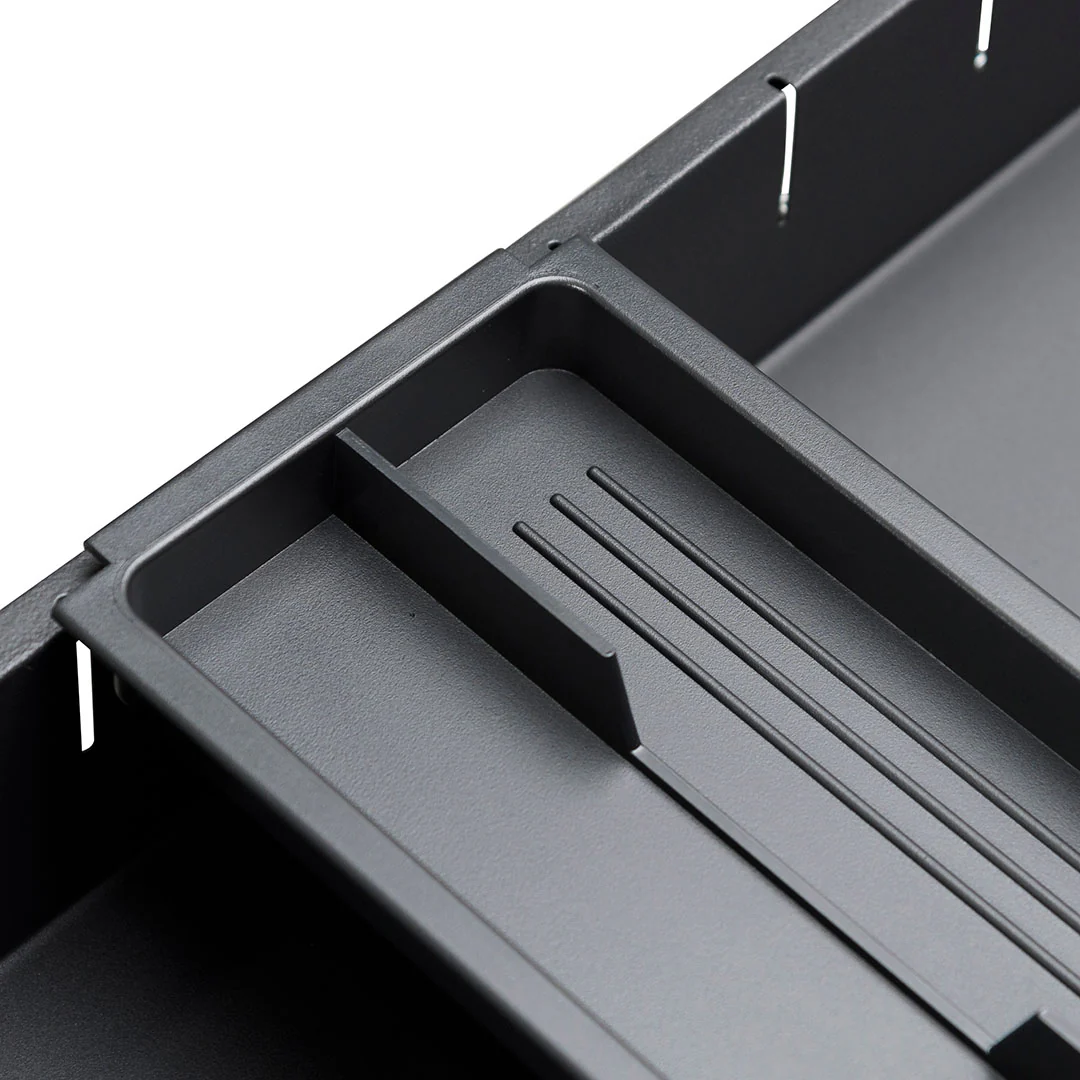 COF8126-SN 3 Drawers Slim Mobile Pedestal - Black - Image 5