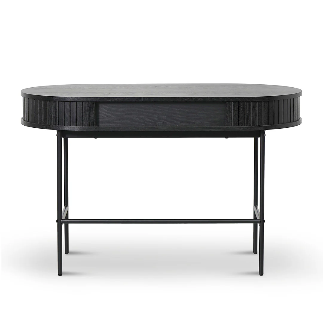 COF8452-KD 1.2m Home Office Desk - Full Black - Image 8