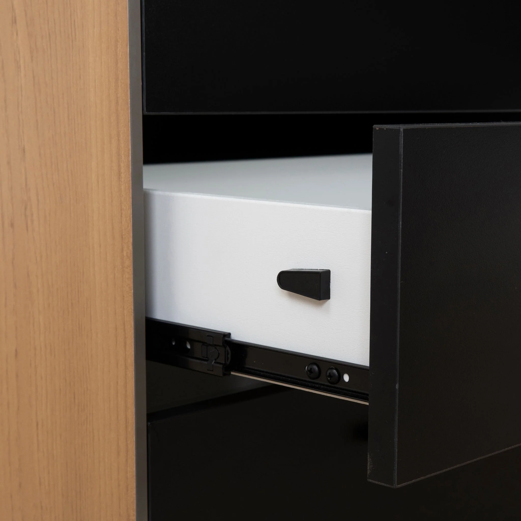 COT10186-SN 1.8m Executive Desk Left Return with Black Legs - Natural - Image 13