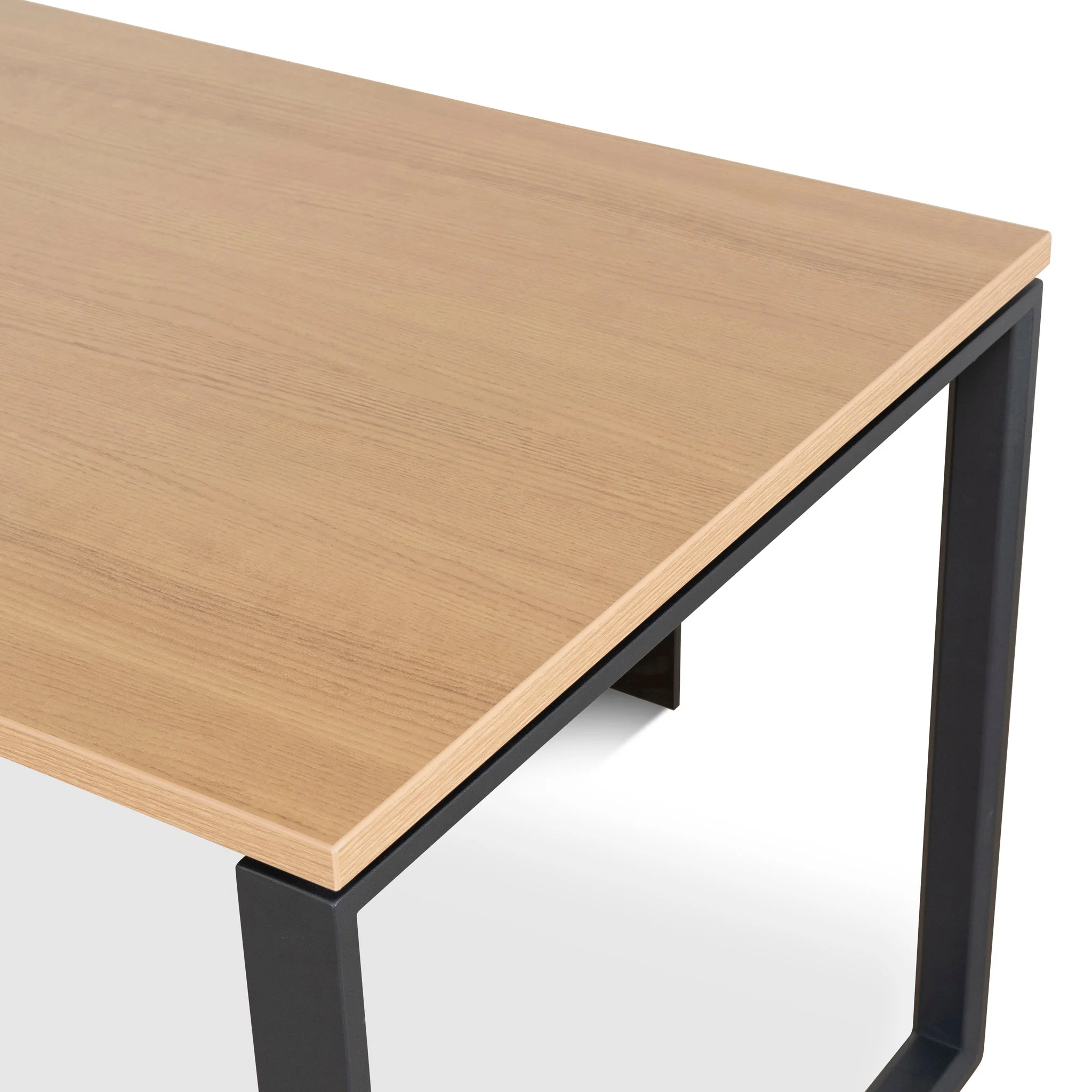 COT10186-SN 1.8m Executive Desk Left Return with Black Legs - Natural - Image 15