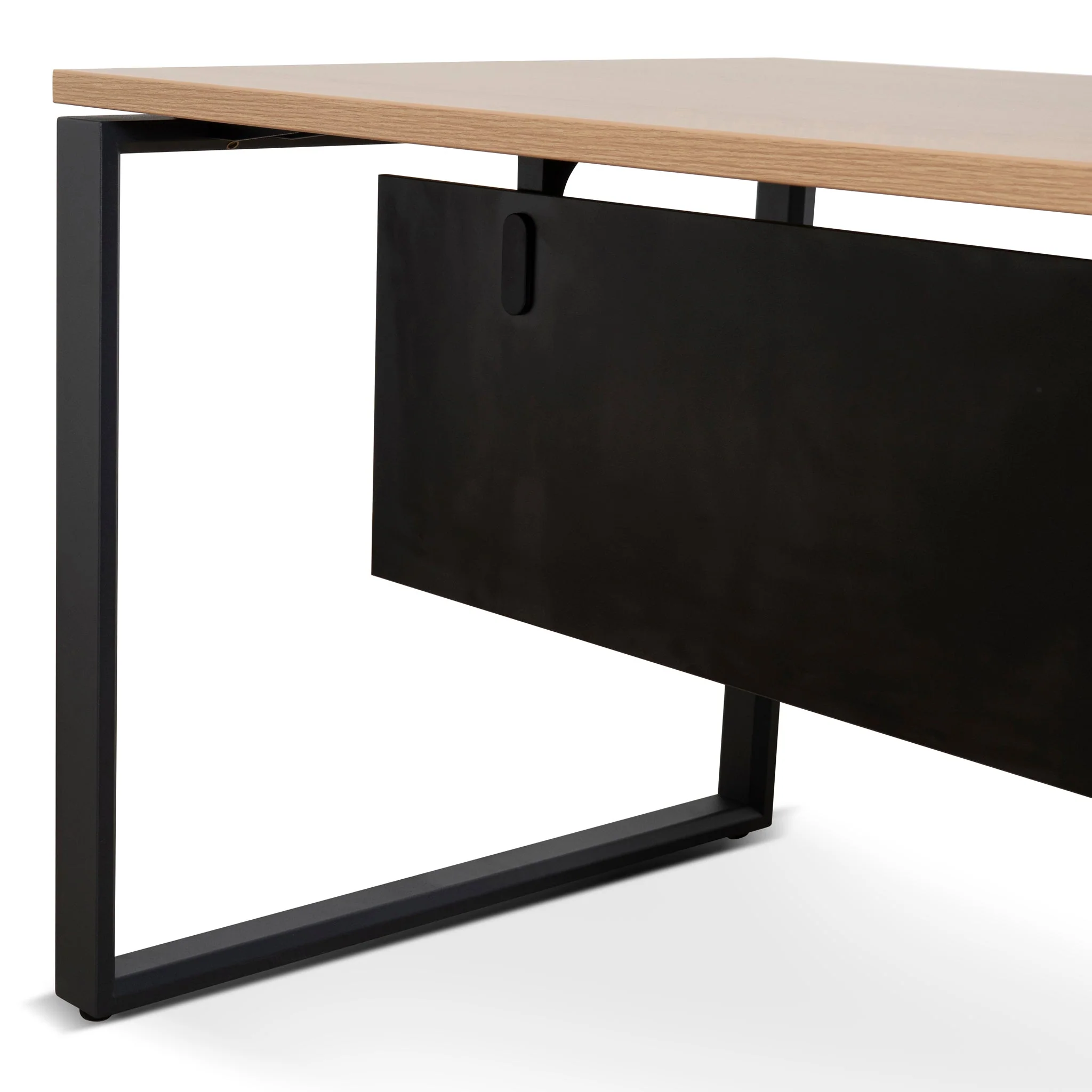 COT10186-SN 1.8m Executive Desk Left Return with Black Legs - Natural - Image 18