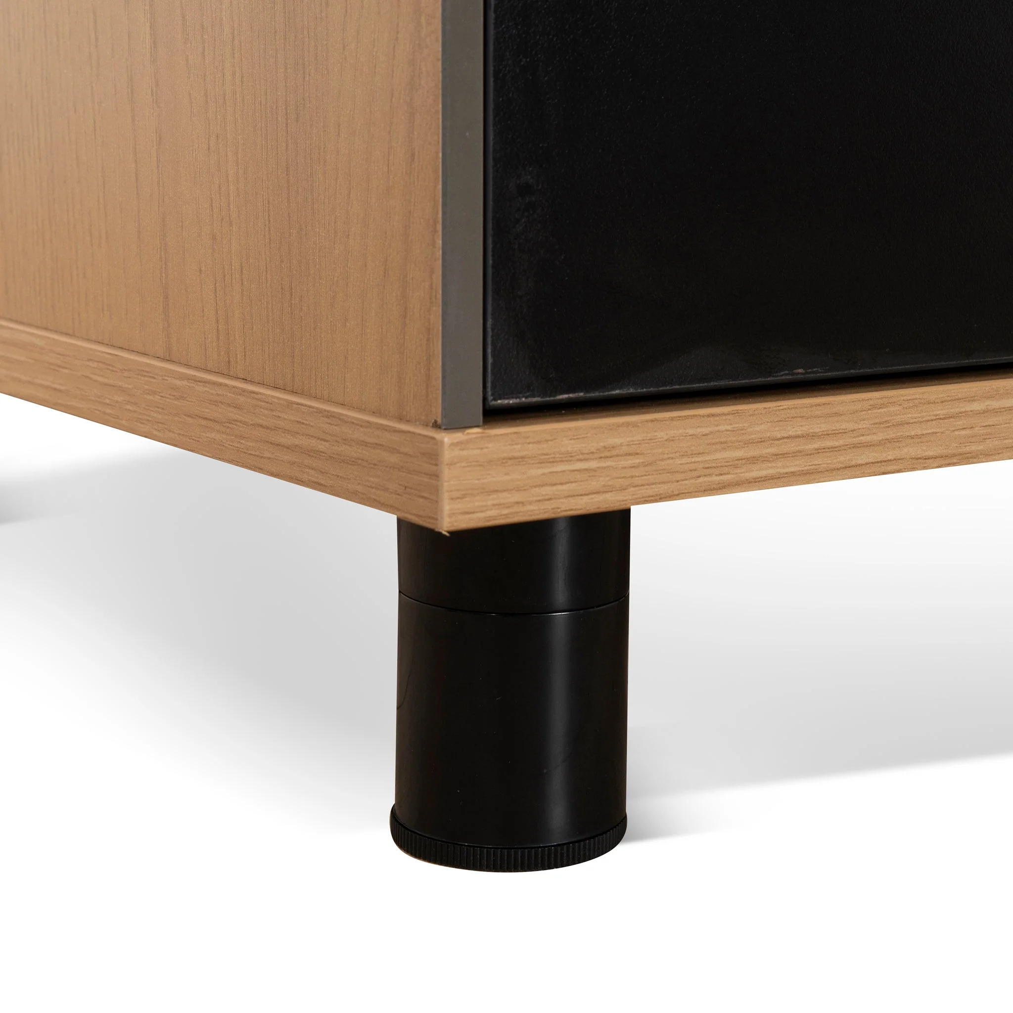 COT10186-SN 1.8m Executive Desk Left Return with Black Legs - Natural - Image 9