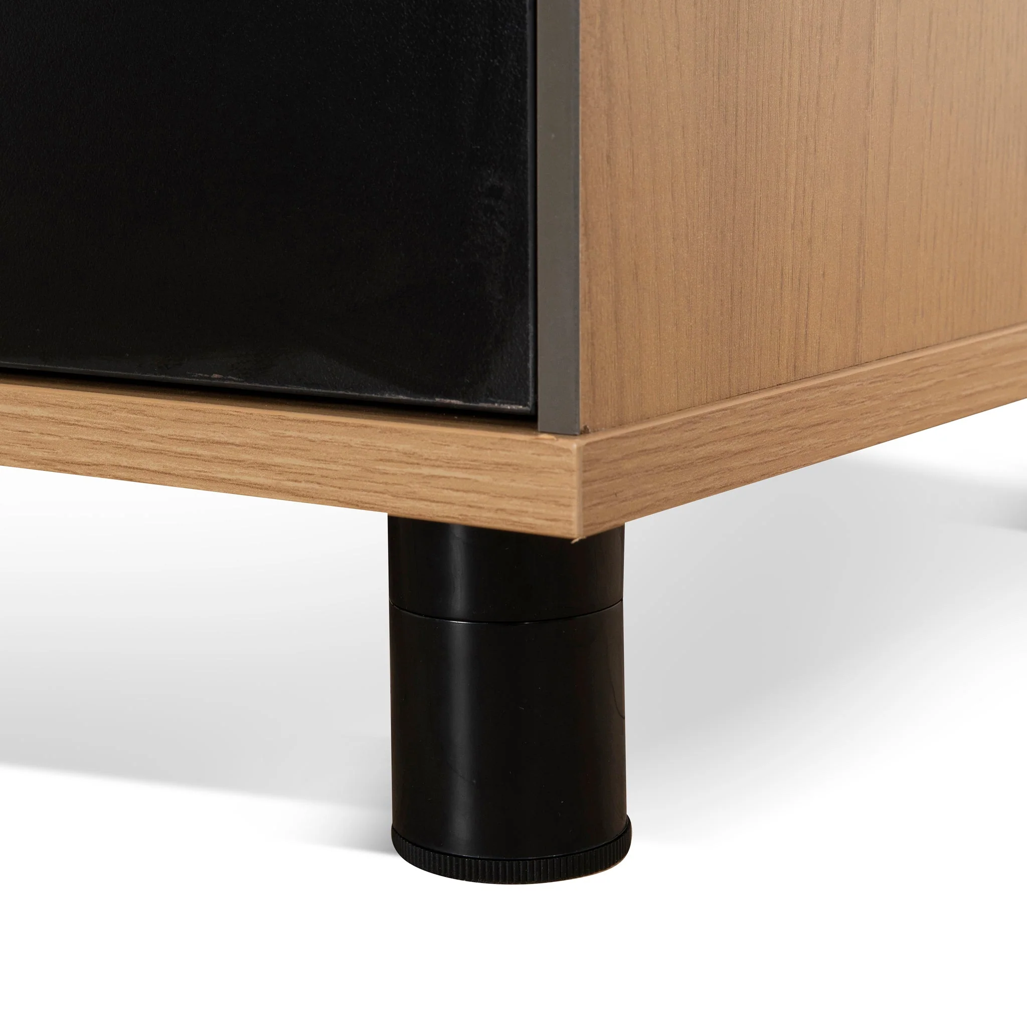 COT10187-SN 1.8m Executive Desk Right Return with Black Legs - Natural - Image 11