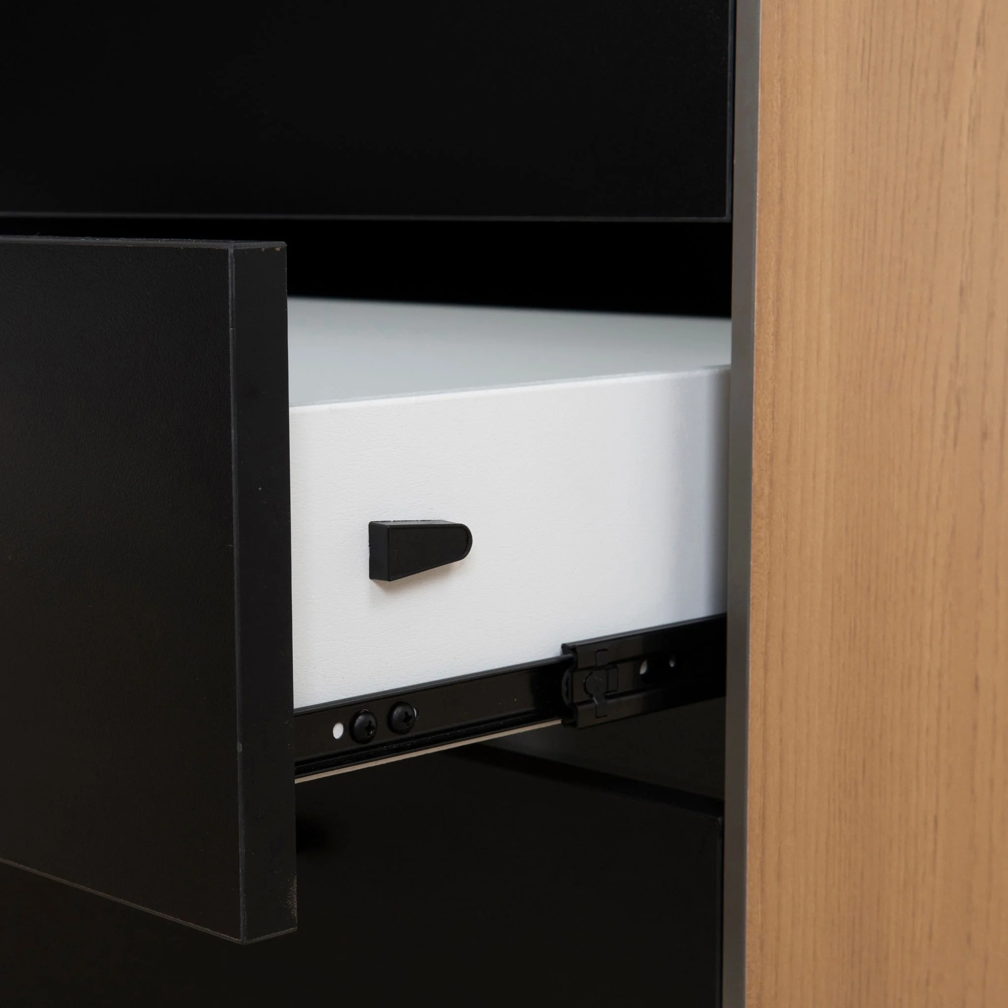 COT10187-SN 1.8m Executive Desk Right Return with Black Legs - Natural - Image 15