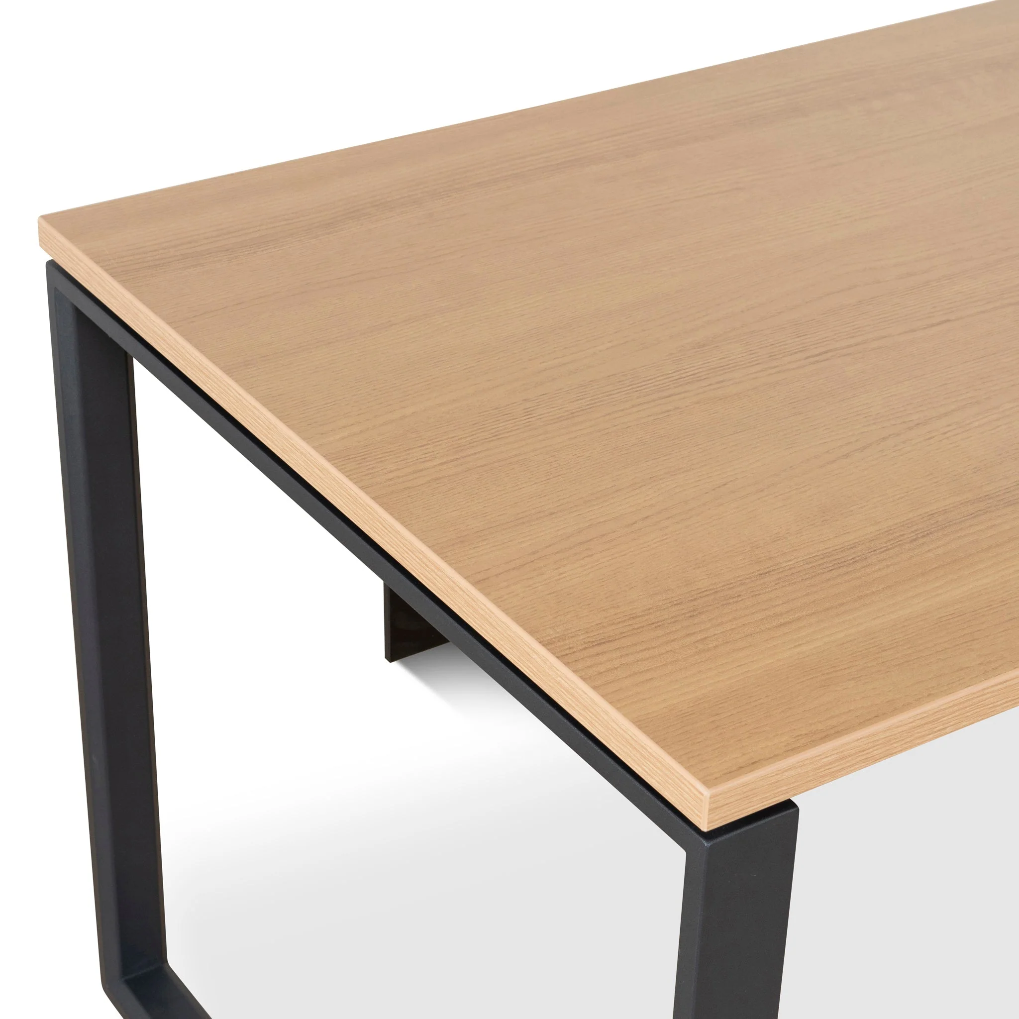 COT10187-SN 1.8m Executive Desk Right Return with Black Legs - Natural - Image 18