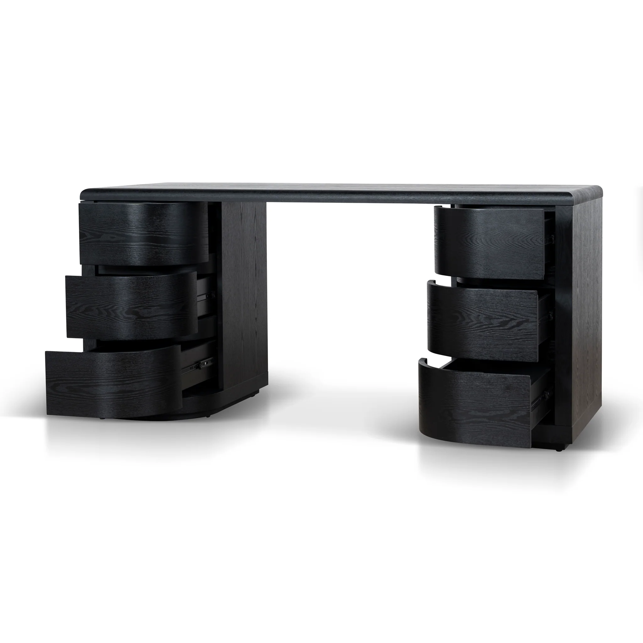 COT10282-DW 1.6m Office Desk - Full Black - Image 3