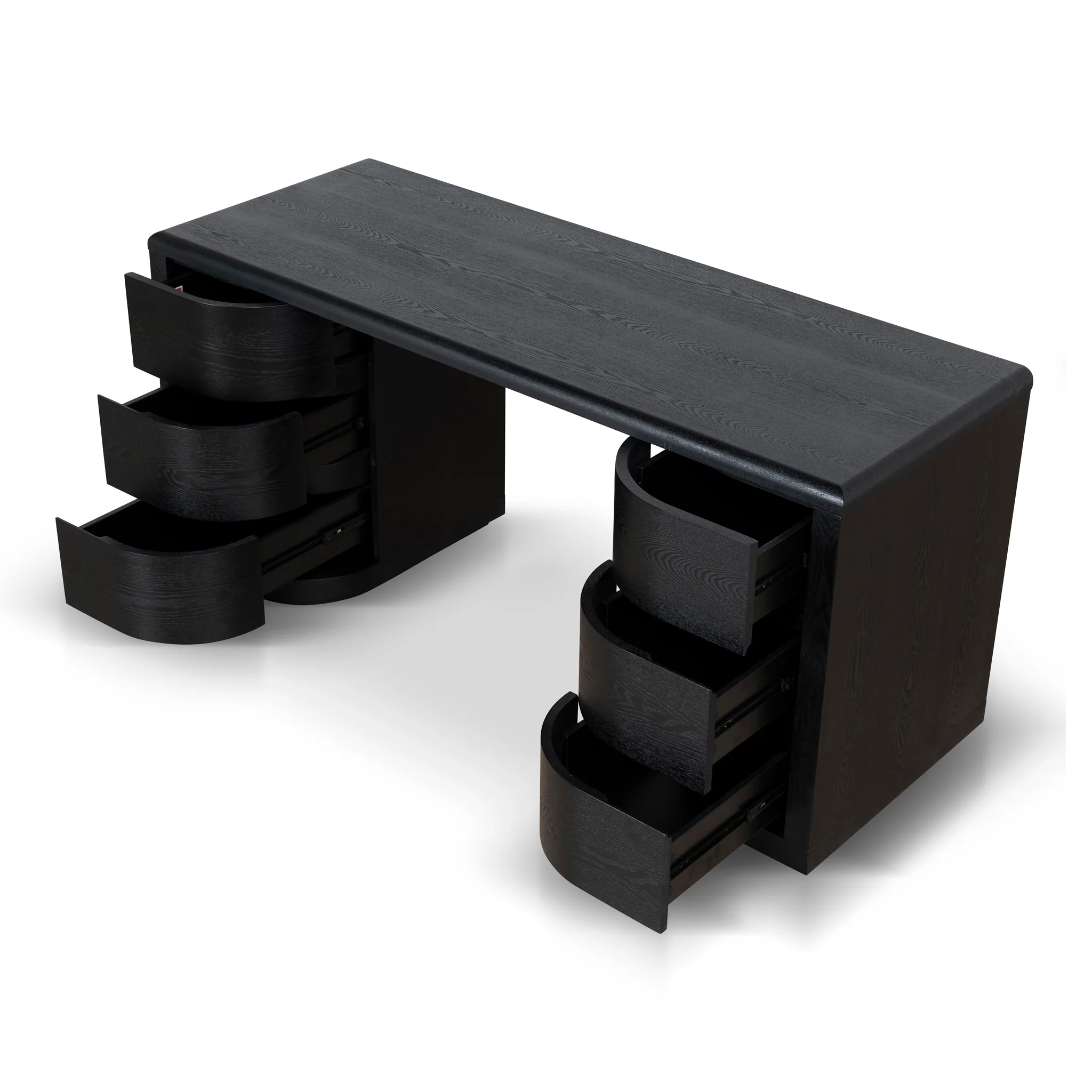 COT10282-DW 1.6m Office Desk - Full Black - Image 6
