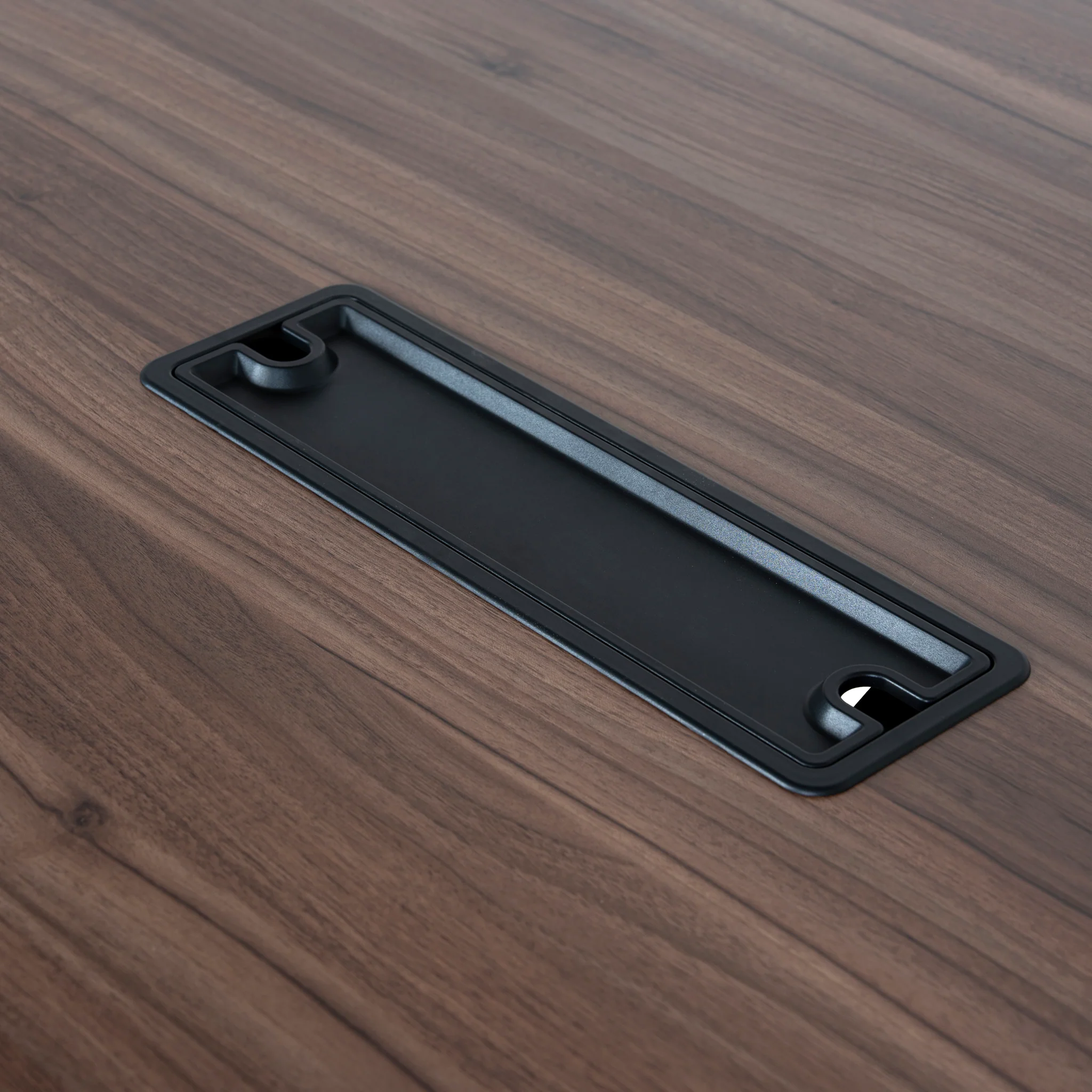COT10442-SN 3.6m Boardroom Meeting Table - Walnut Top With Black Legs - Image 12