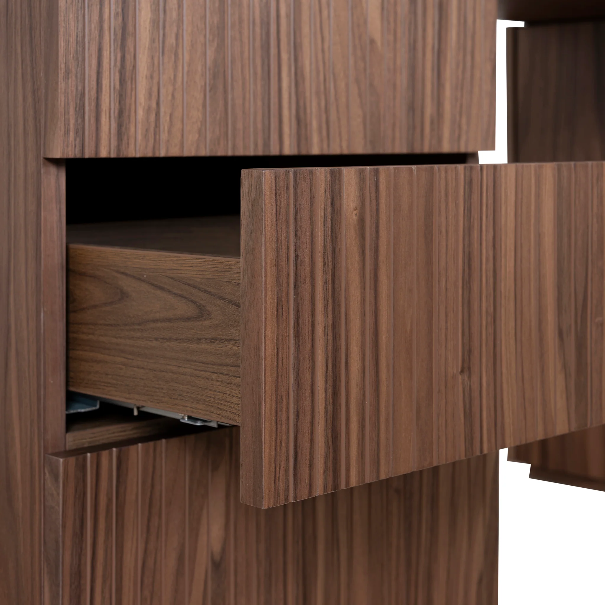 COT10936-CN 1.77m Left Drawer Office Desk - Walnut - Image 9