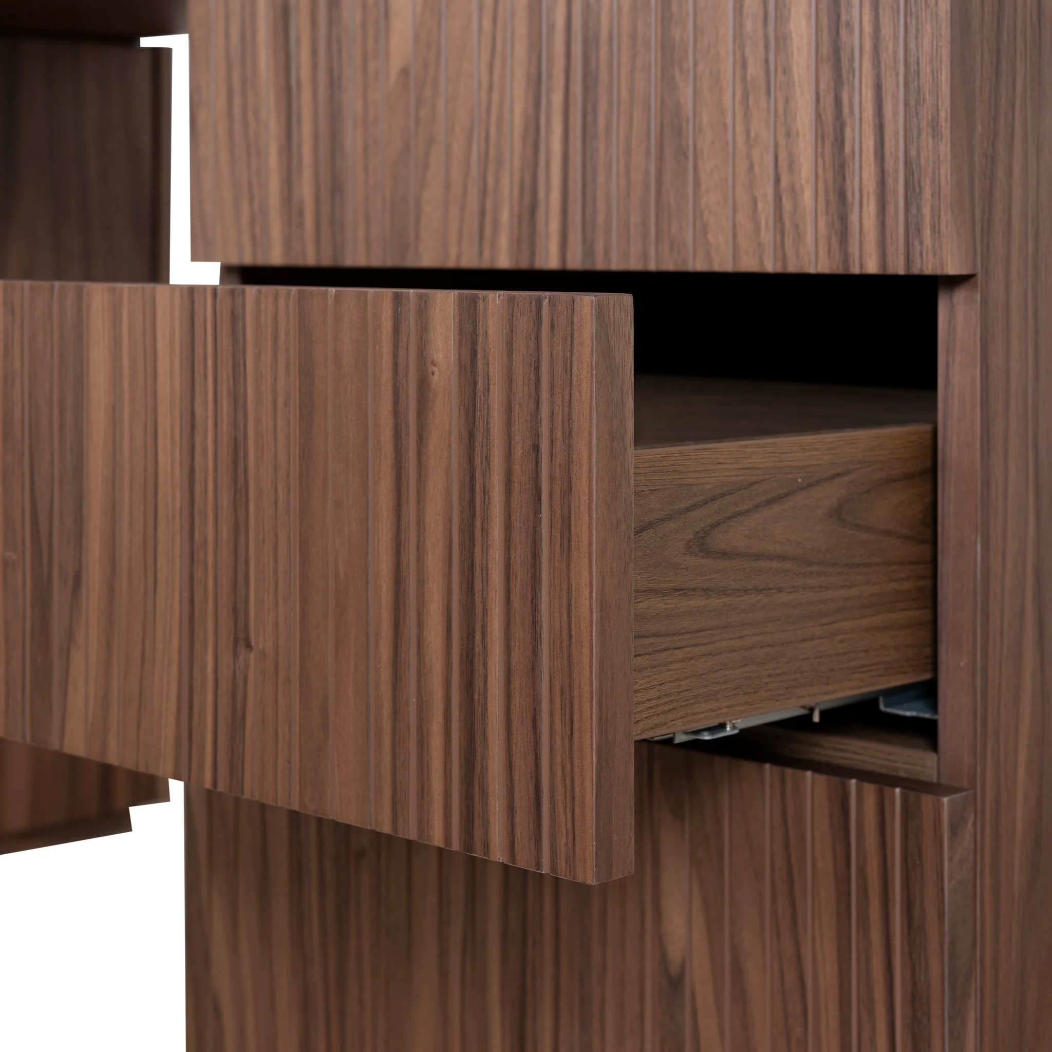 COT10937-CN 1.77m Right Drawer Office Desk - Walnut - Image 15