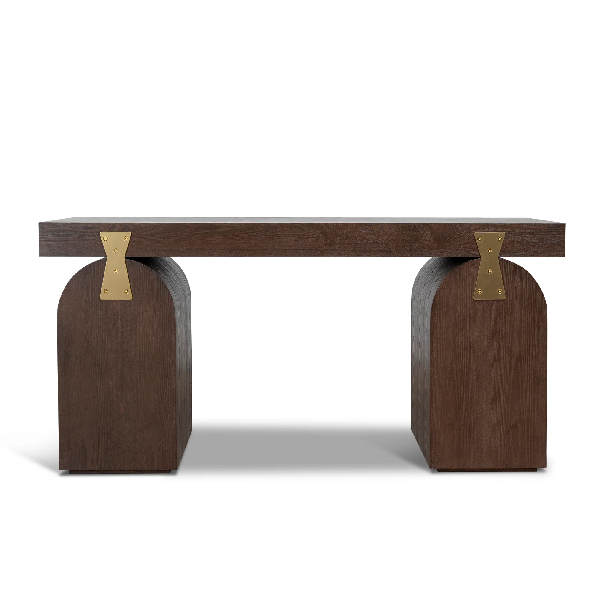 COT12135-NI 1.55m New Elm Home Office Desk - Walnut - Image 12