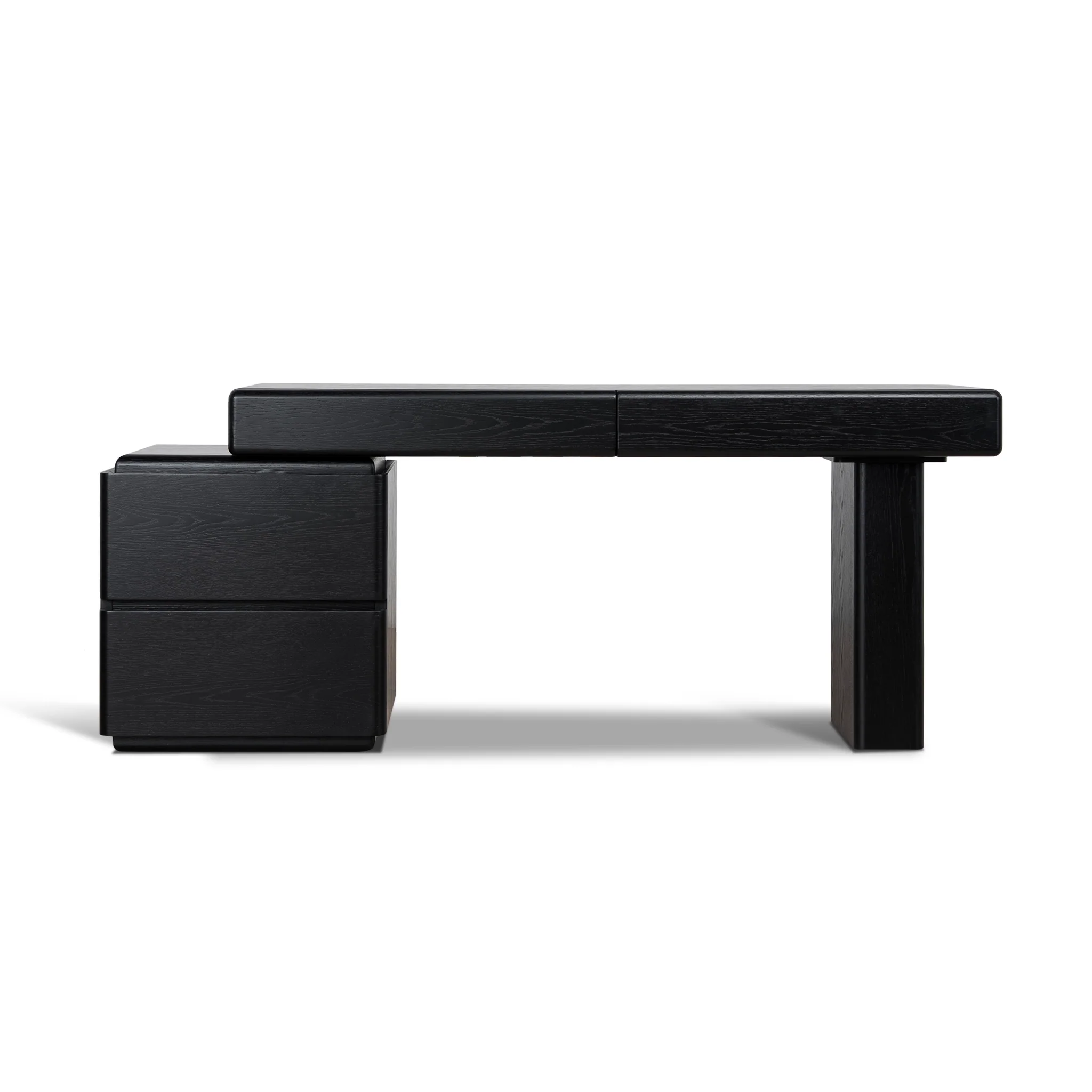 COT12390-CN 1.6m Office desk - Black Oak - Image 2