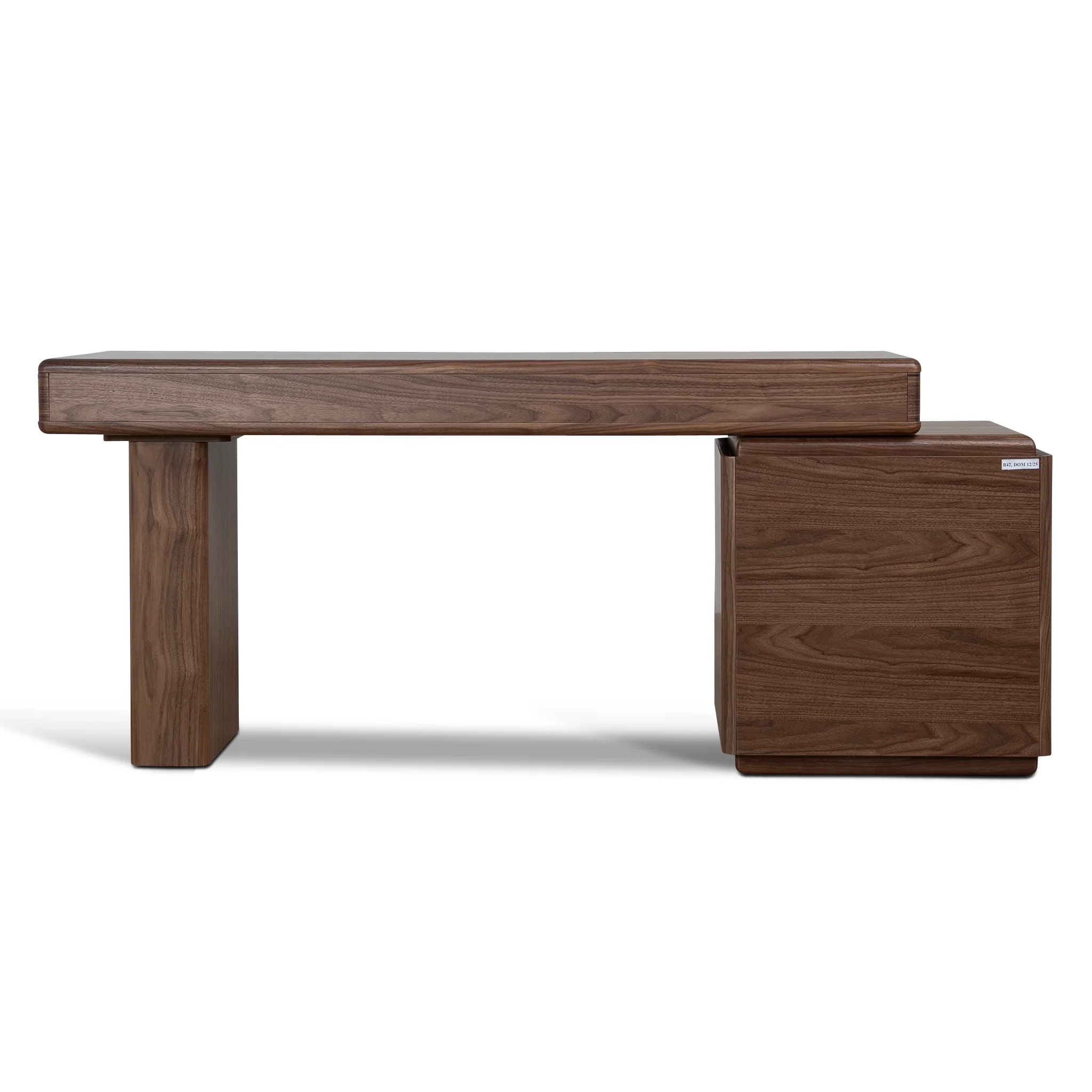 COT12391-CN 1.6m Office Desk - Walnut Veneer - Image 13