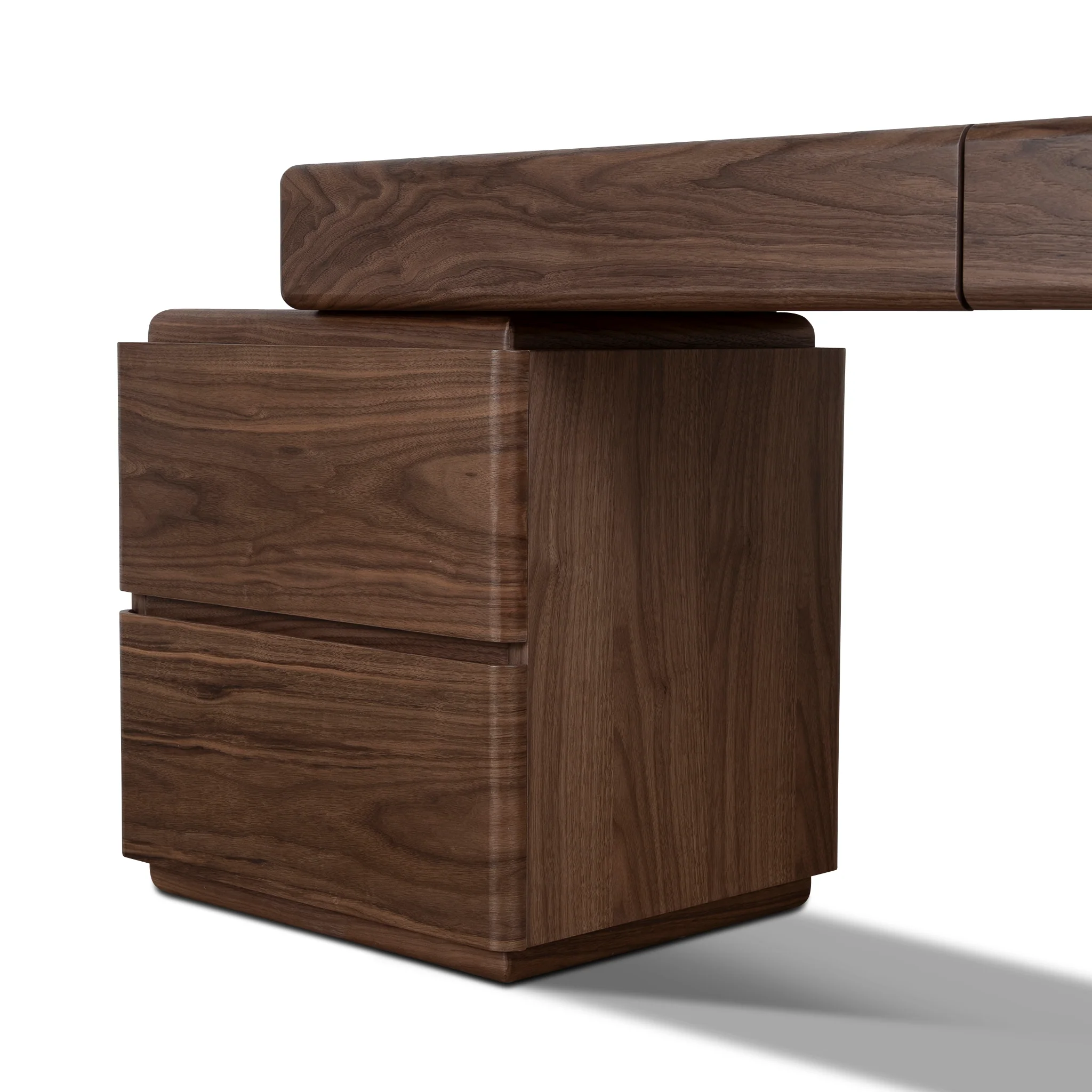 COT12391-CN 1.6m Office Desk - Walnut Veneer - Image 5