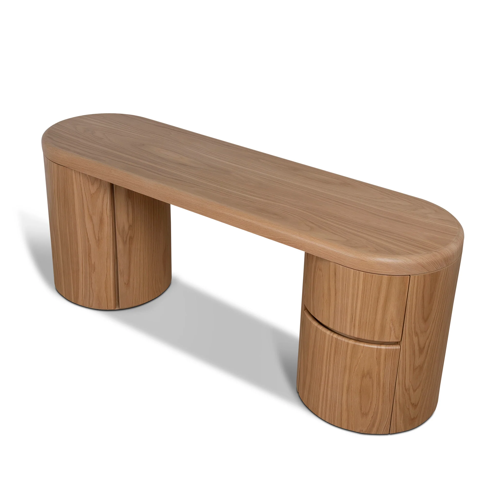COT12392-CN 1.9m Office Desk - Natural Oak - Image 4