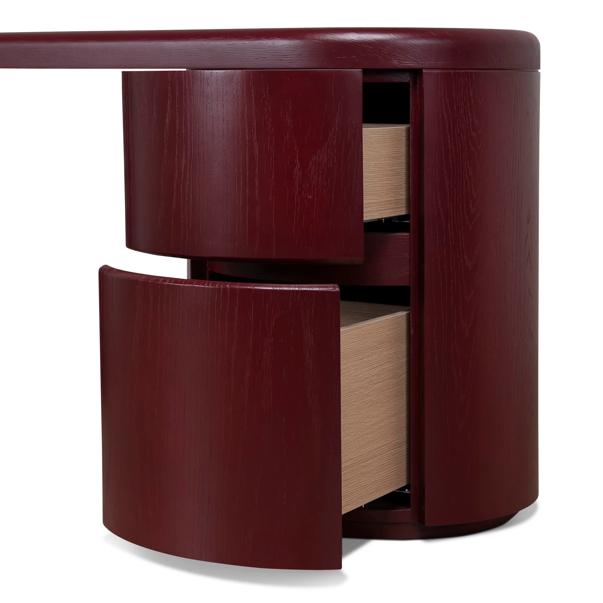 COT12393-CN 1.9m Office Desk - Burgundy Red - Image 6