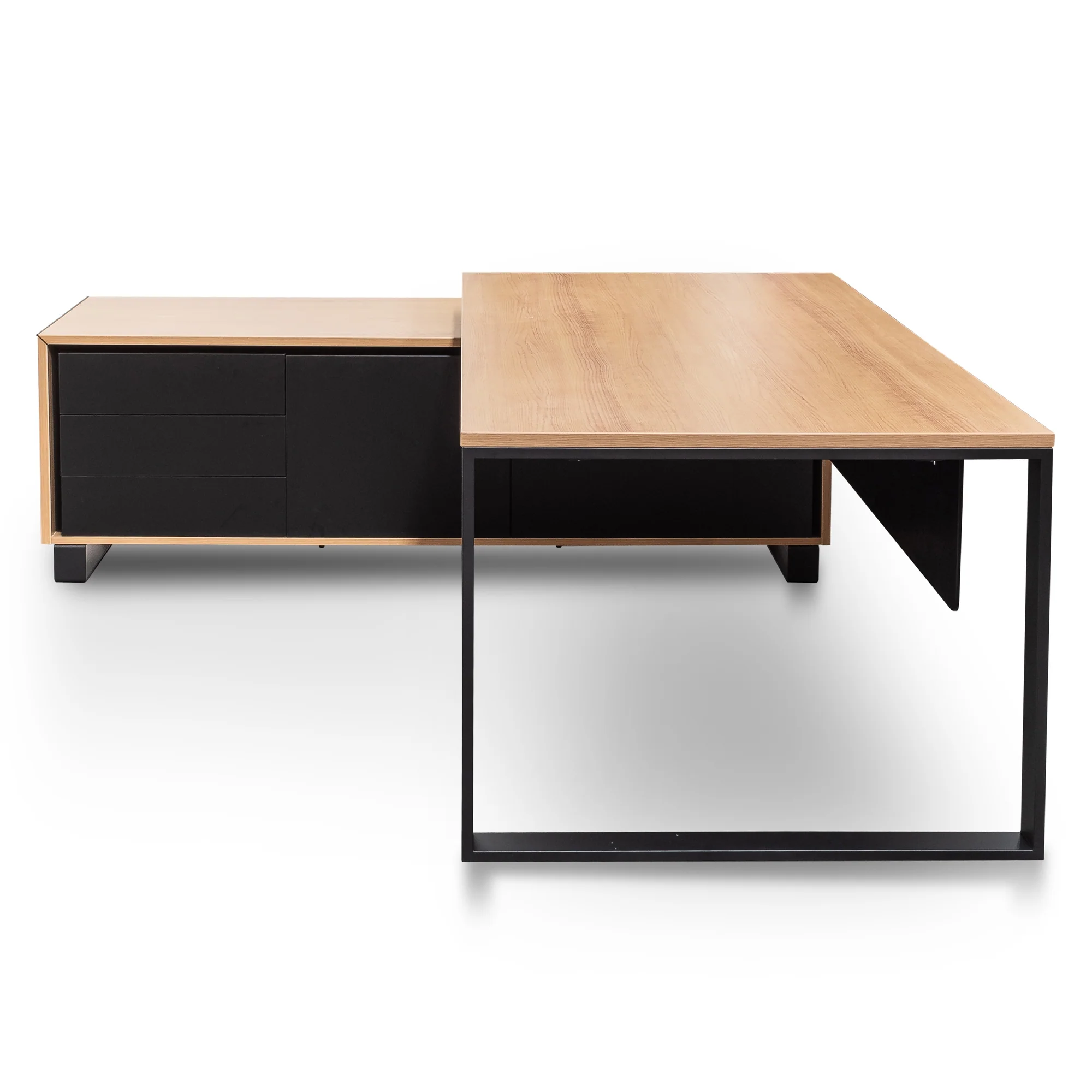 COT6107-SN - 2.3m Left Return Office Desk - Natural - Image 3