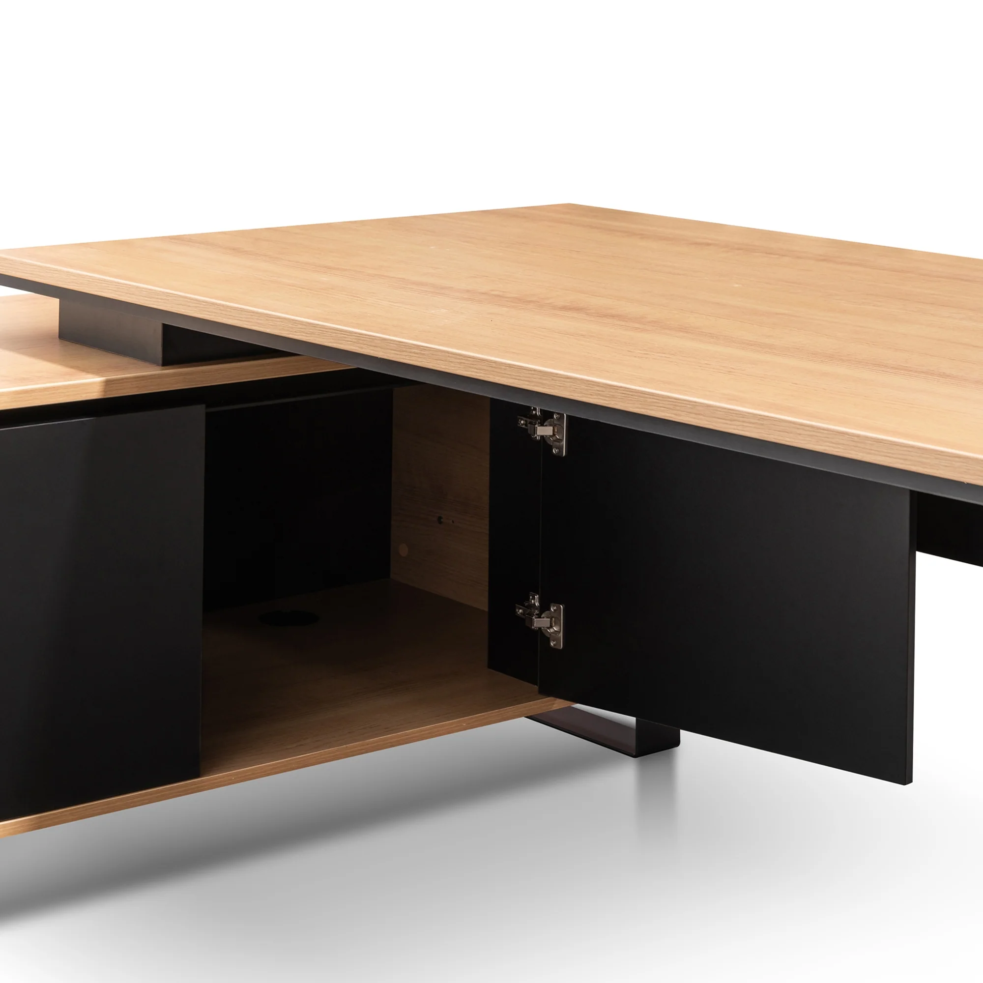COT6107-SN - 2.3m Left Return Office Desk - Natural - Image 9