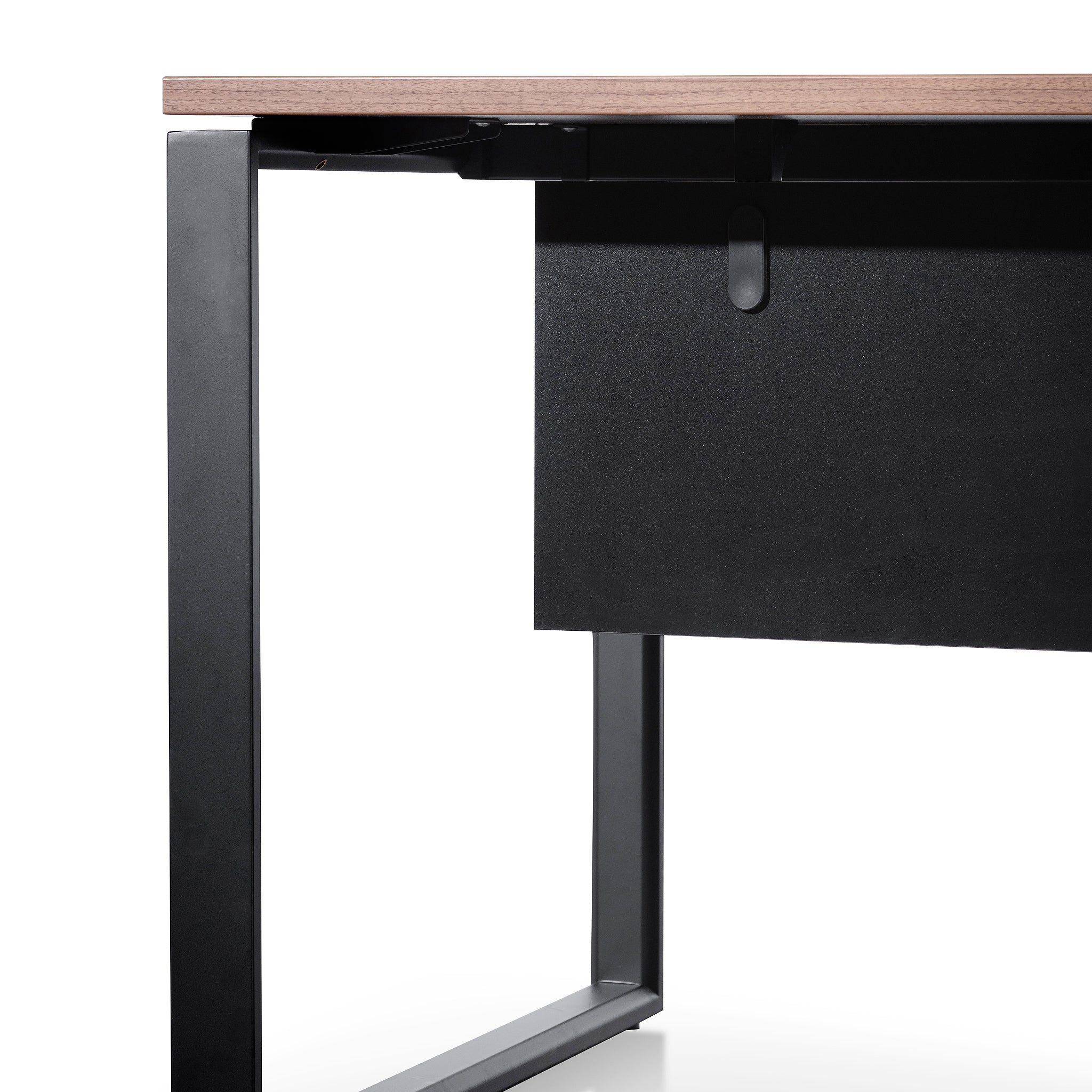 COT6165-SN 1.8m Executive Desk Left Return with Black Legs - Walnut - Image 13