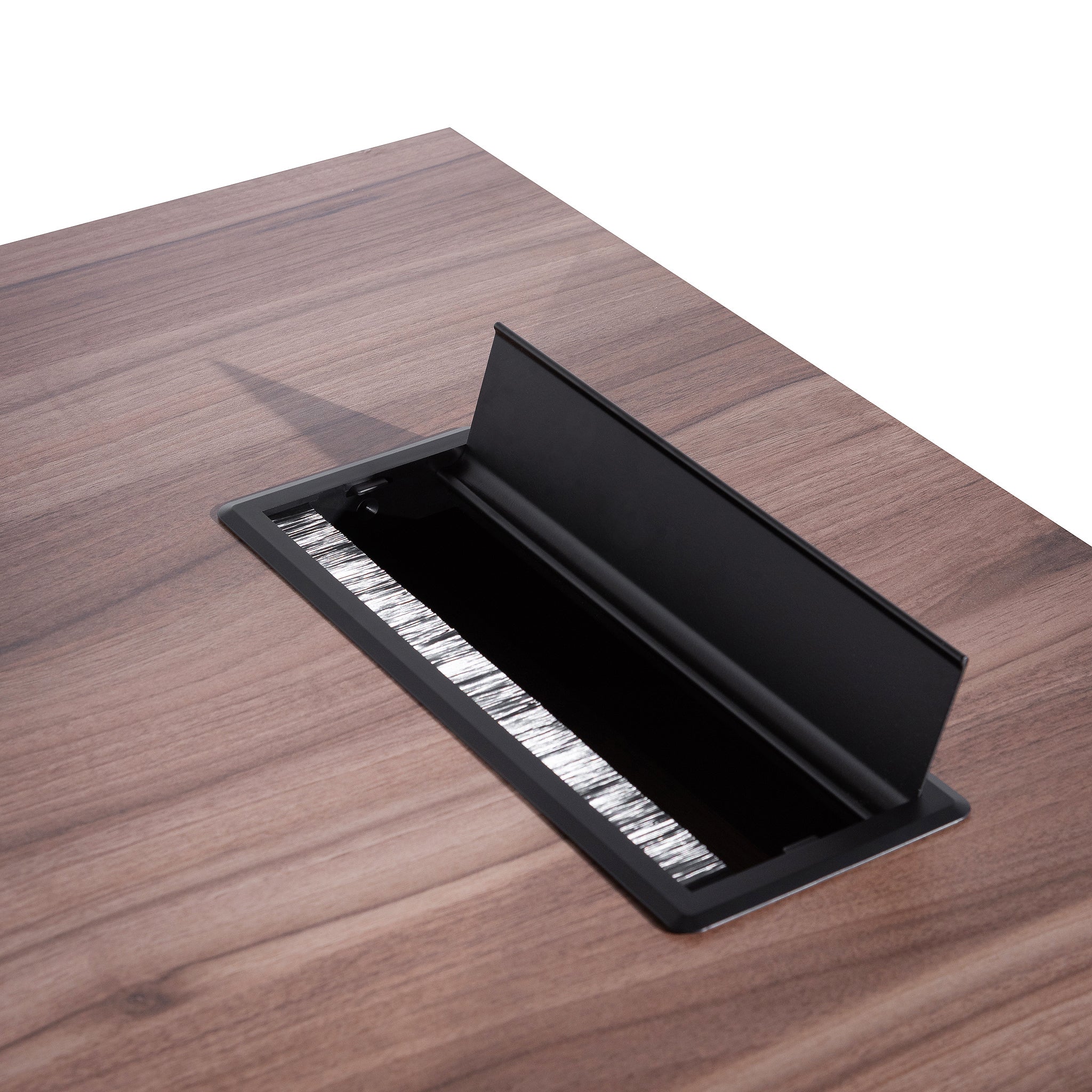 COT6165-SN 1.8m Executive Desk Left Return with Black Legs - Walnut - Image 14