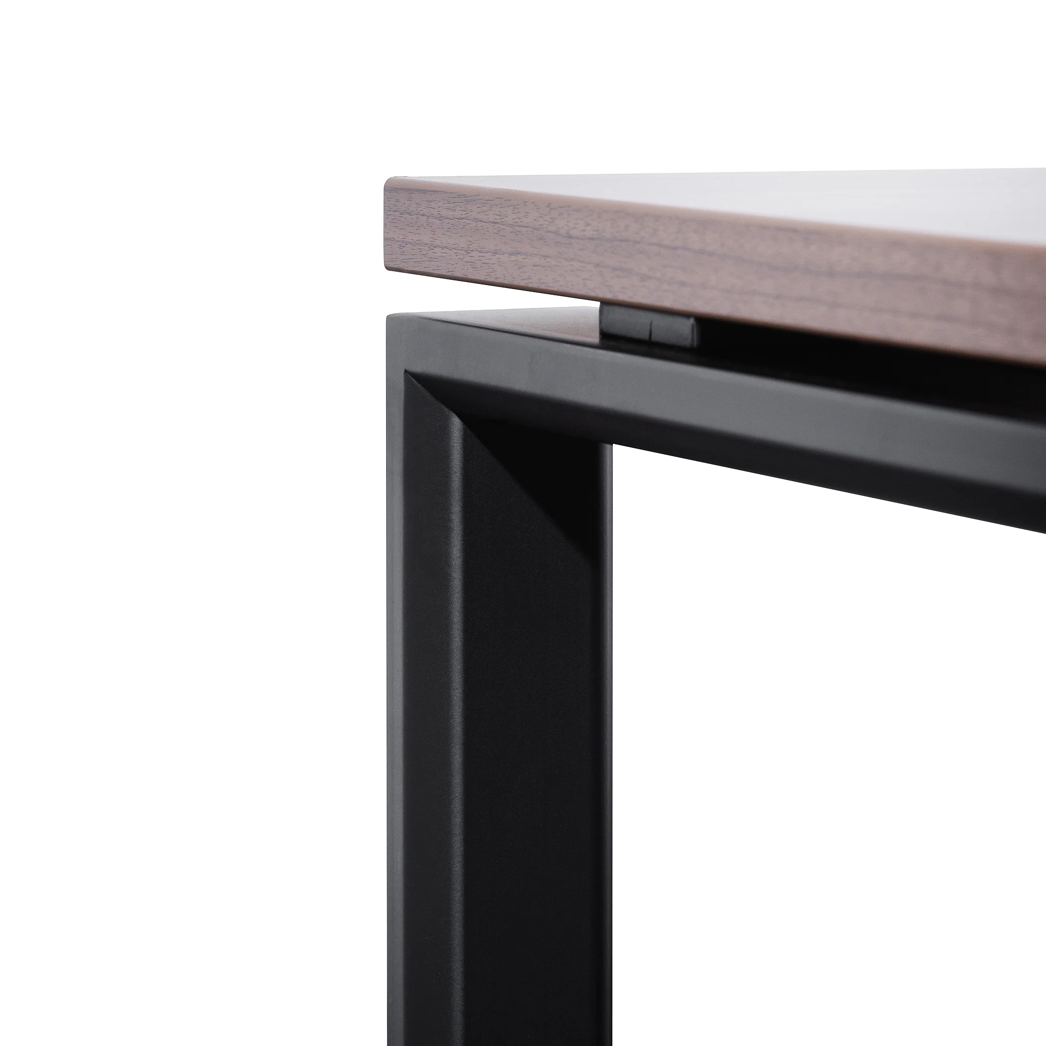 COT6165-SN 1.8m Executive Desk Left Return with Black Legs - Walnut - Image 15