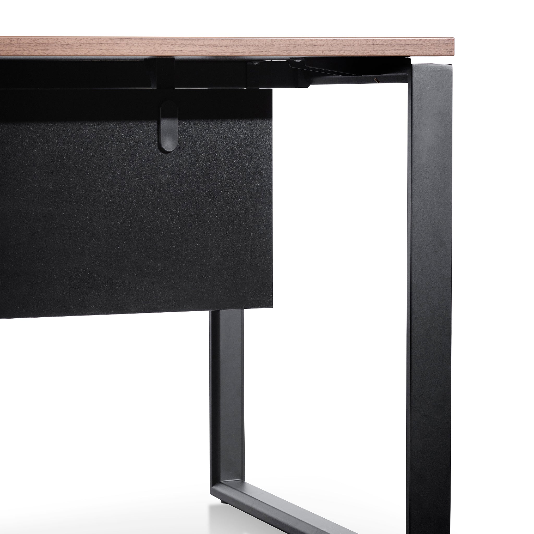 COT6166-SN 1.8m Executive Desk Right Return with Black Legs - Walnut - Image 13