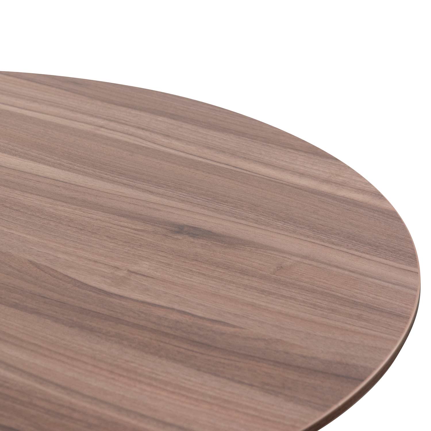 COT6167-SN Round Office Meeting Table - Walnut with Black Base - Image 6