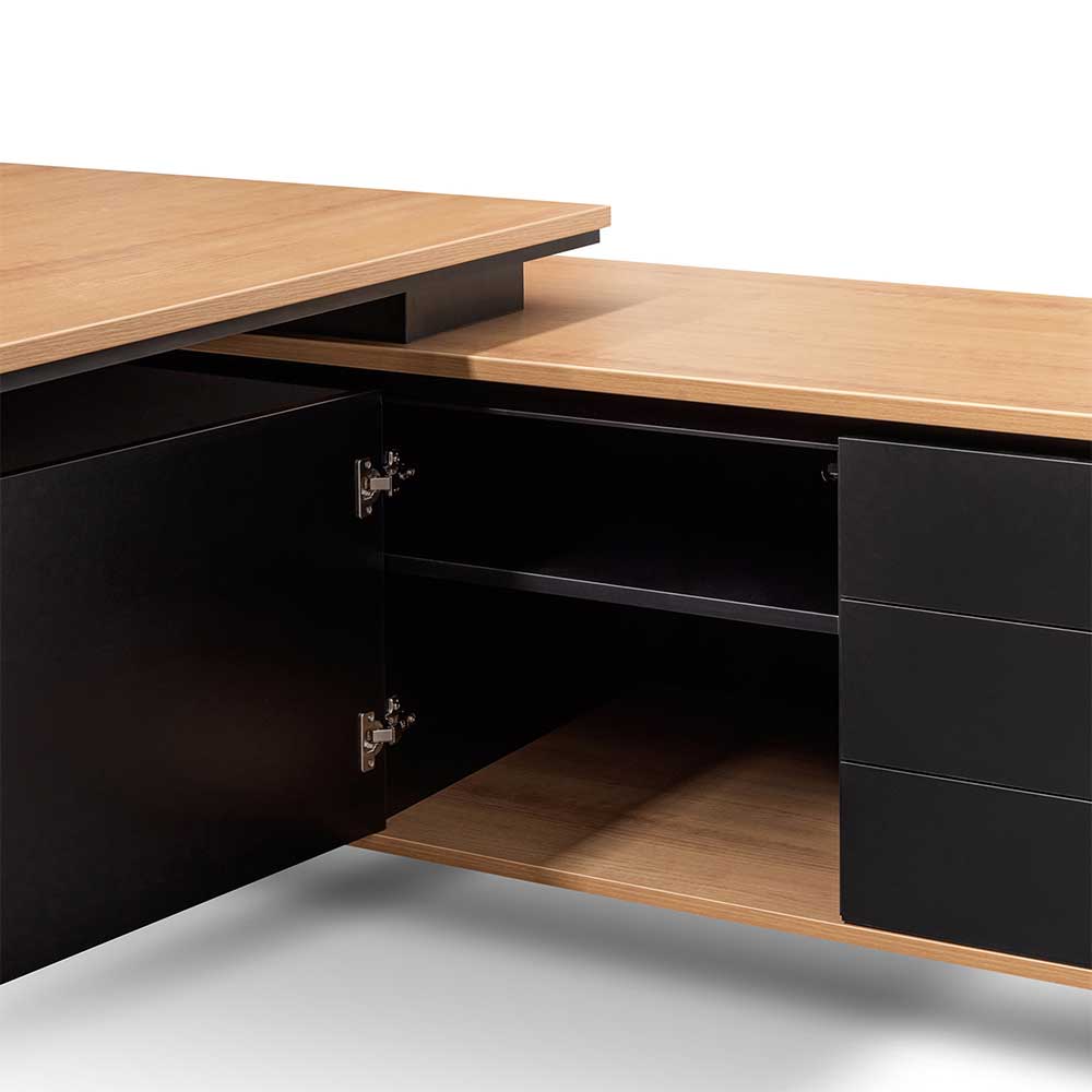 COT6543-SN 2.3m Right Return Office Desk - Natural - Image 14