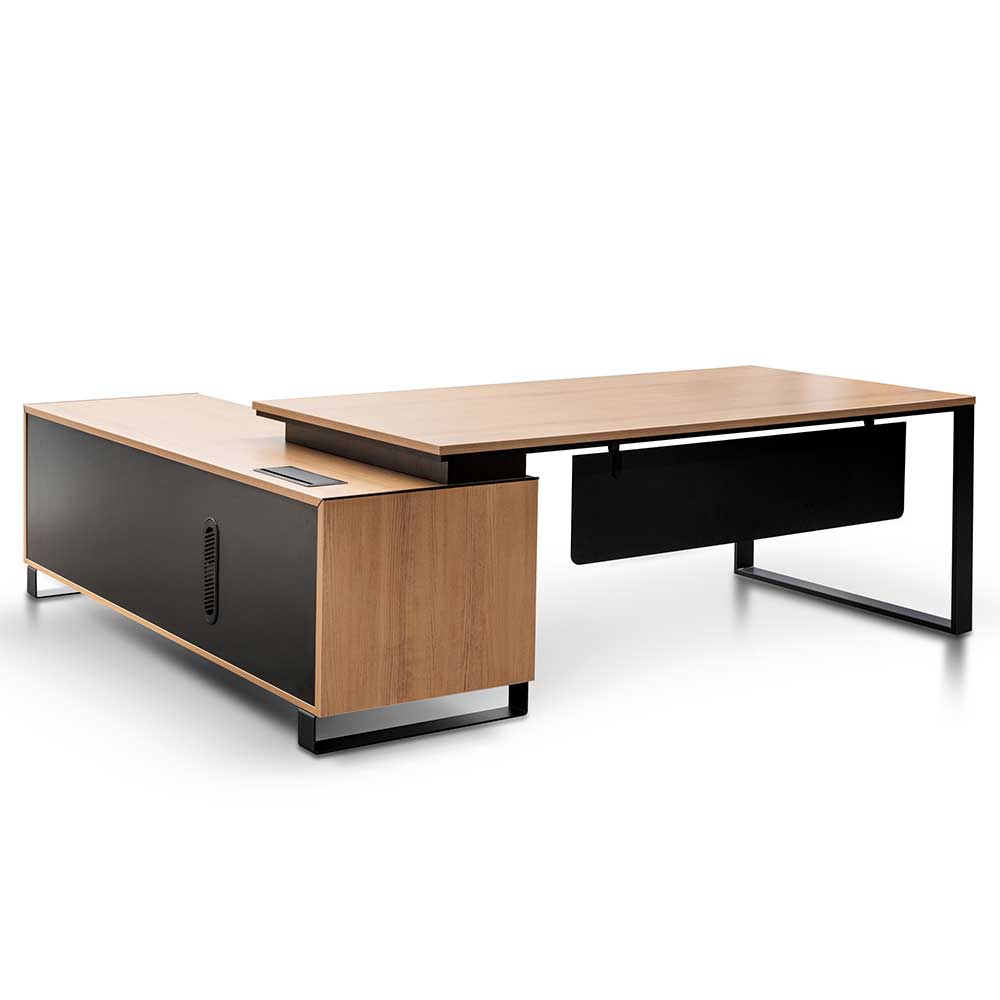 COT6543-SN 2.3m Right Return Office Desk - Natural - Image 3