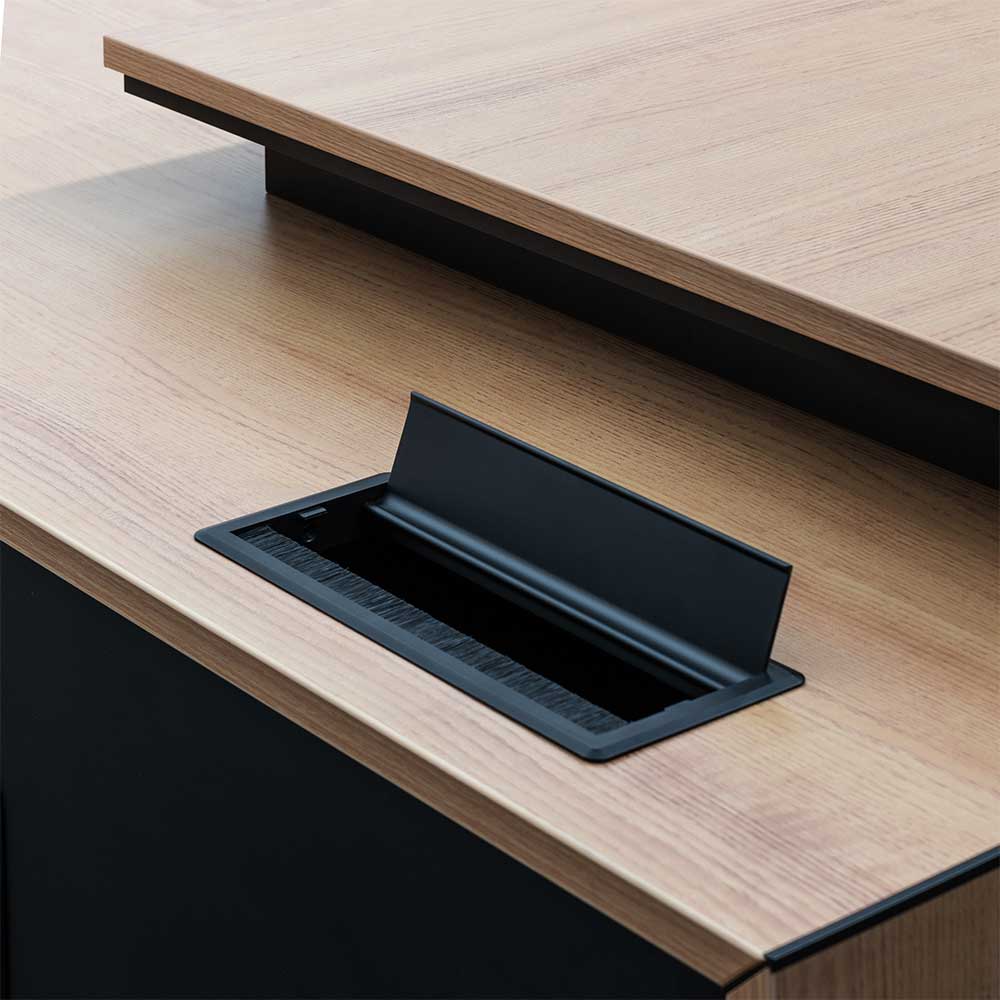 COT6543-SN 2.3m Right Return Office Desk - Natural - Image 8
