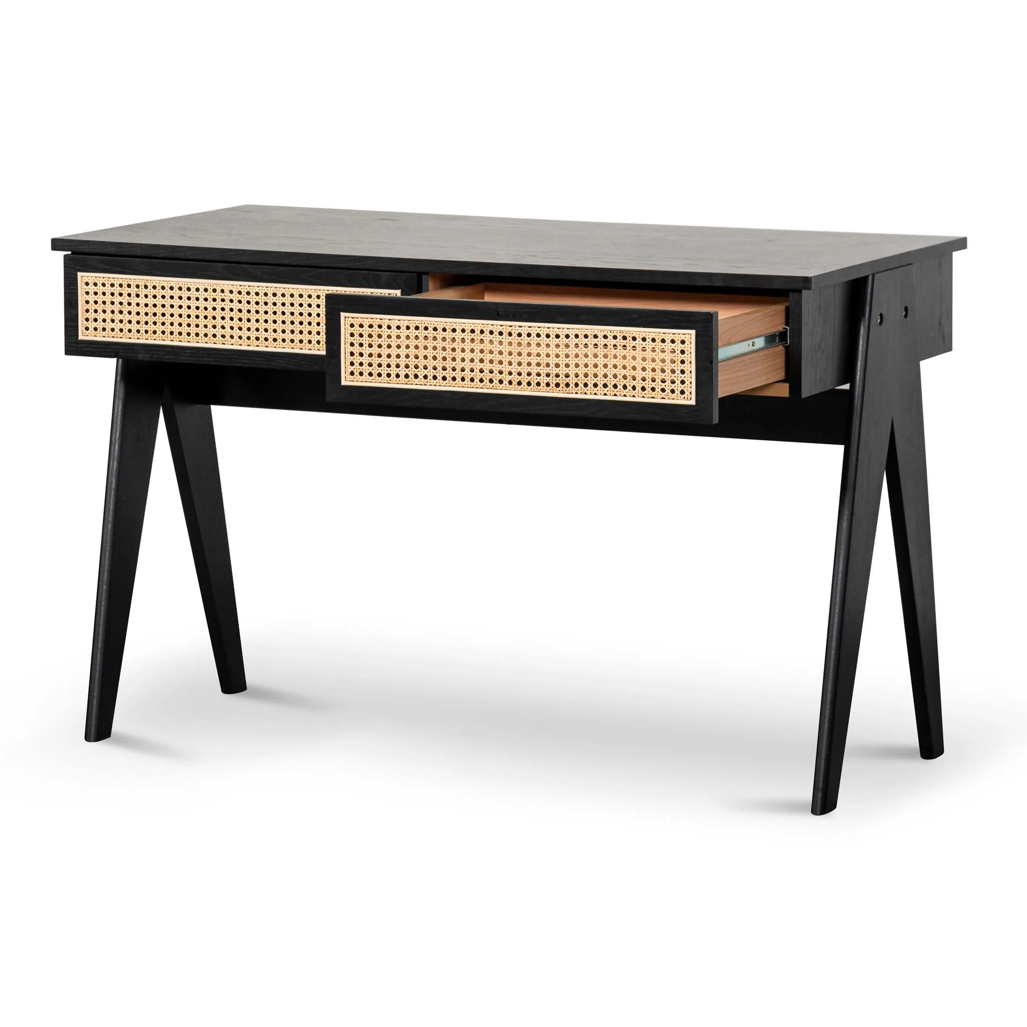 COT8058-KD 1.2m Home Office Desk - Full Black - Image 3