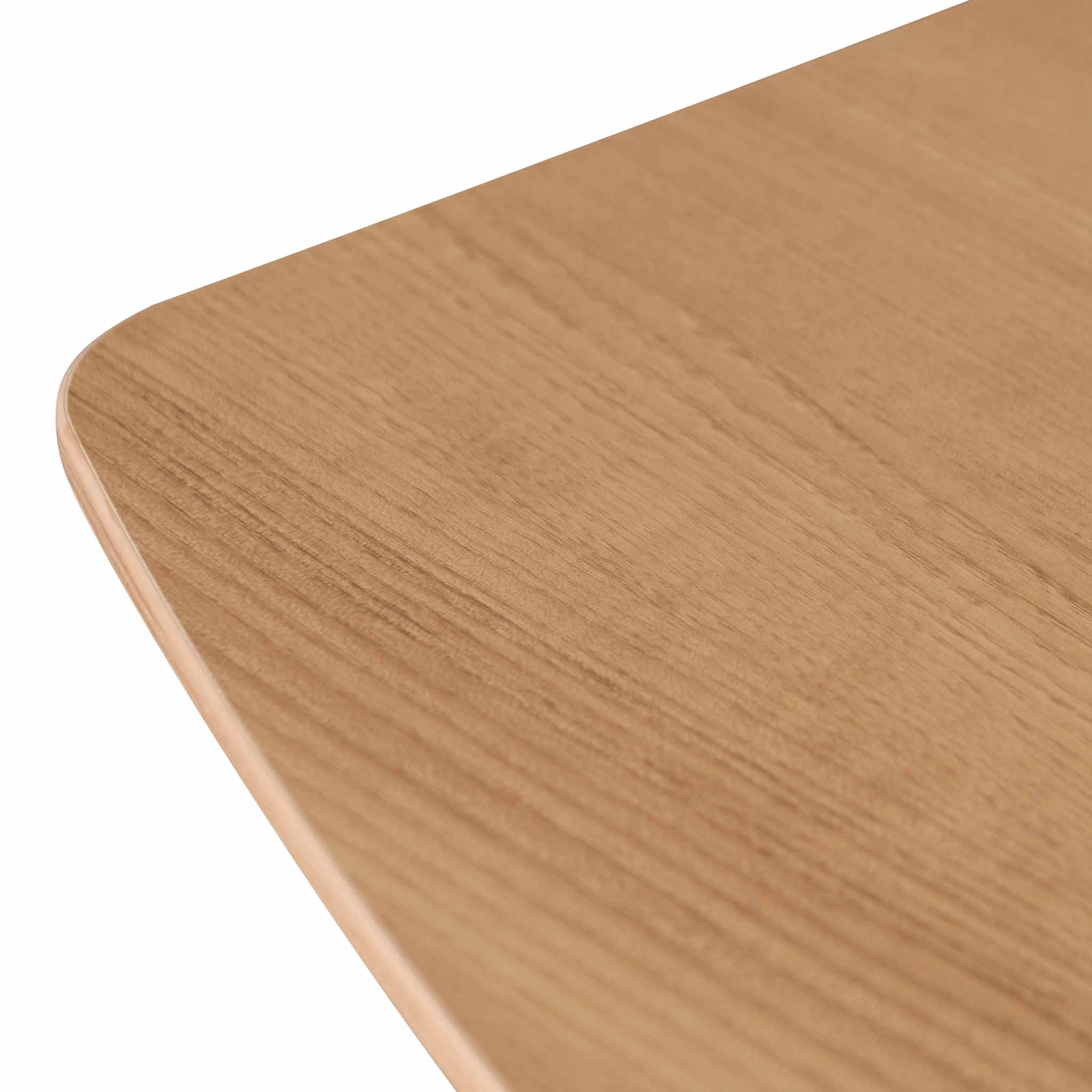 COT8124-SN 3.6m Natural Boardroom Meeting Table - Full Black Legs - Image 8
